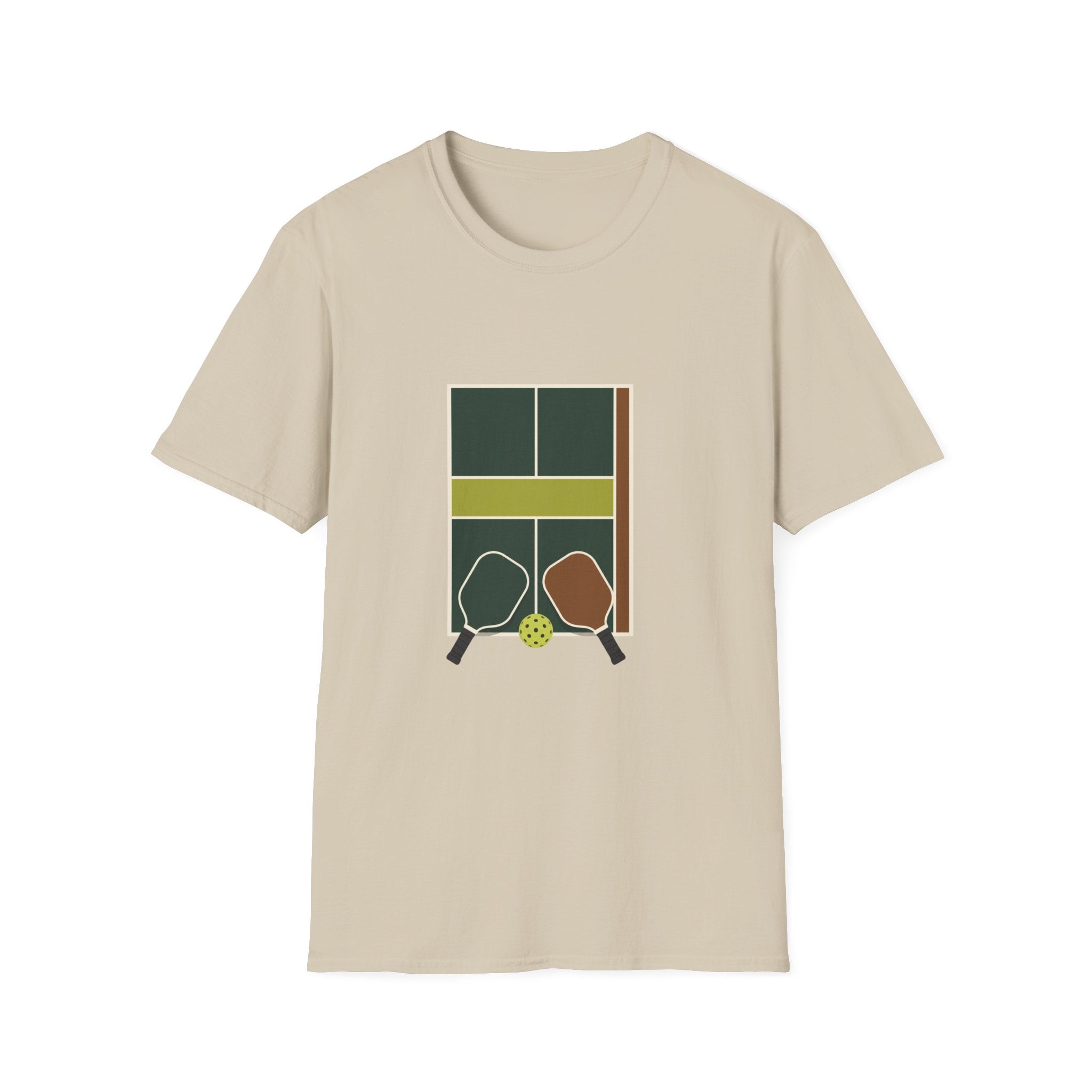 Pickleball Court Emblem T-Shirt