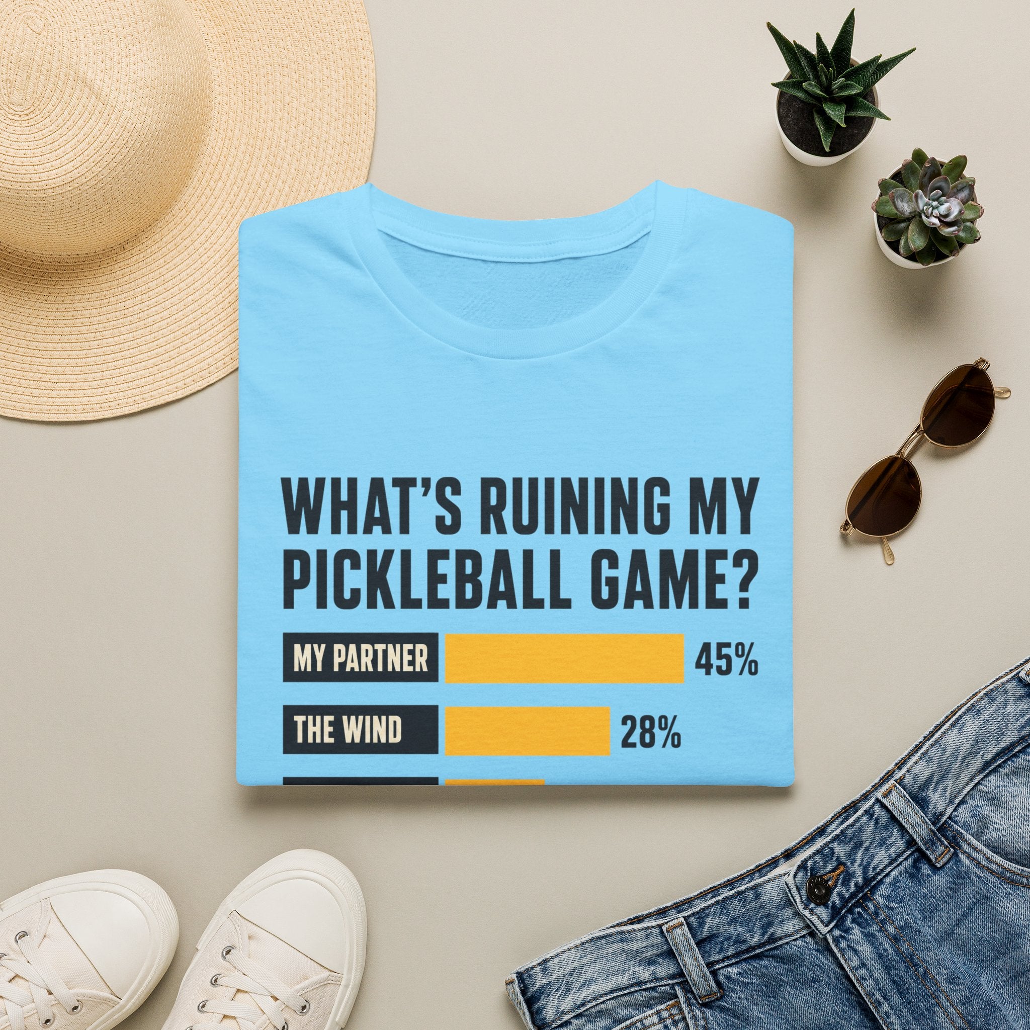Pickleball Excuses Chart T-Shirt
