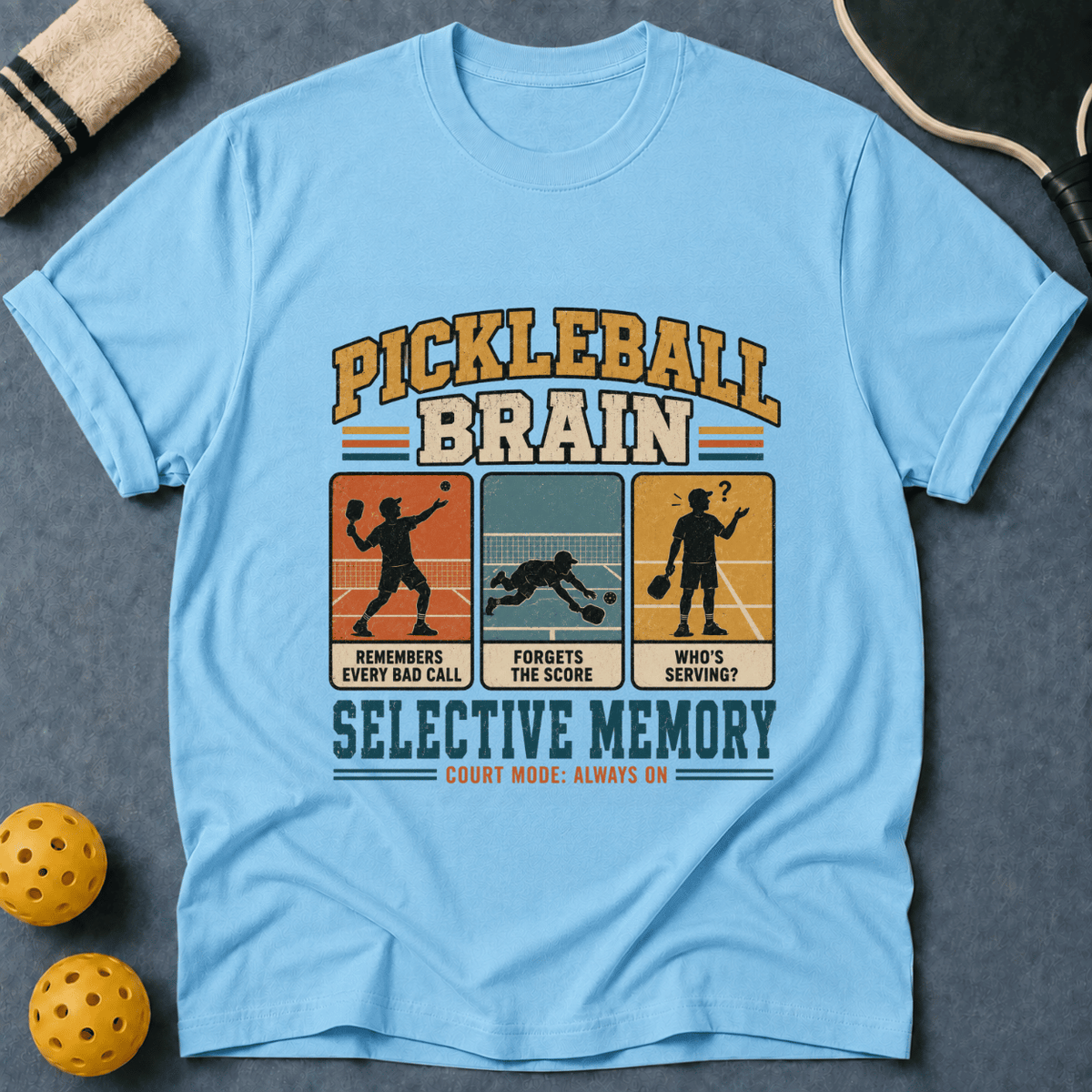 Brain On Pickleball T-Shirt