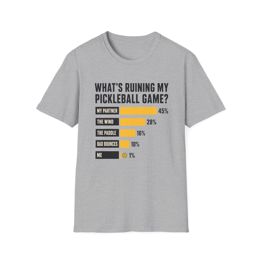 Pickleball Excuses Chart T-Shirt