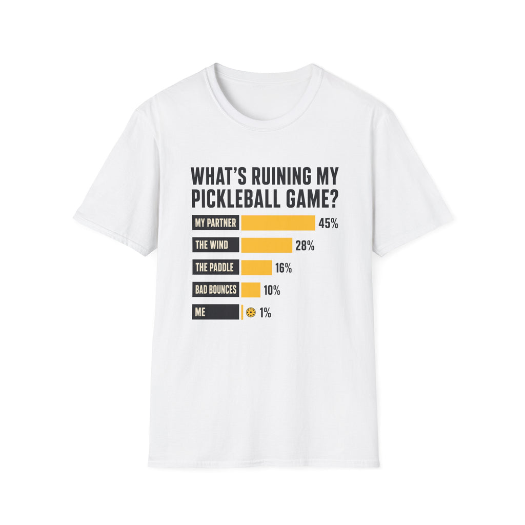 Pickleball Excuses Chart T-Shirt