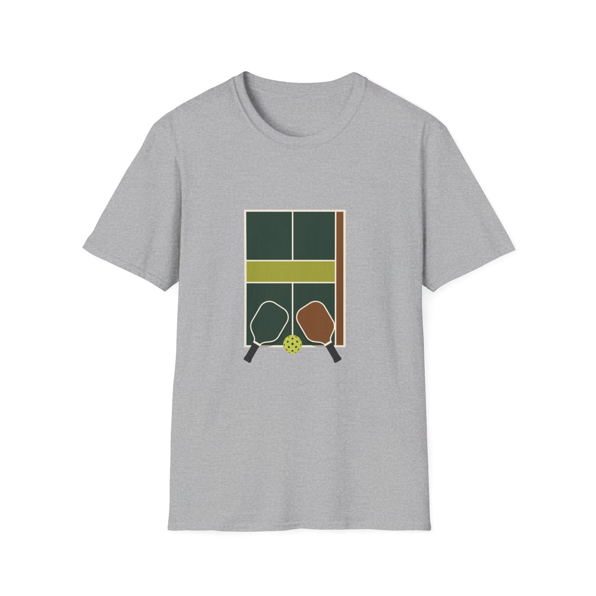 Pickleball Court Emblem T-Shirt