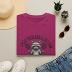 Raccoon Cartoon Pickleball T-Shirt