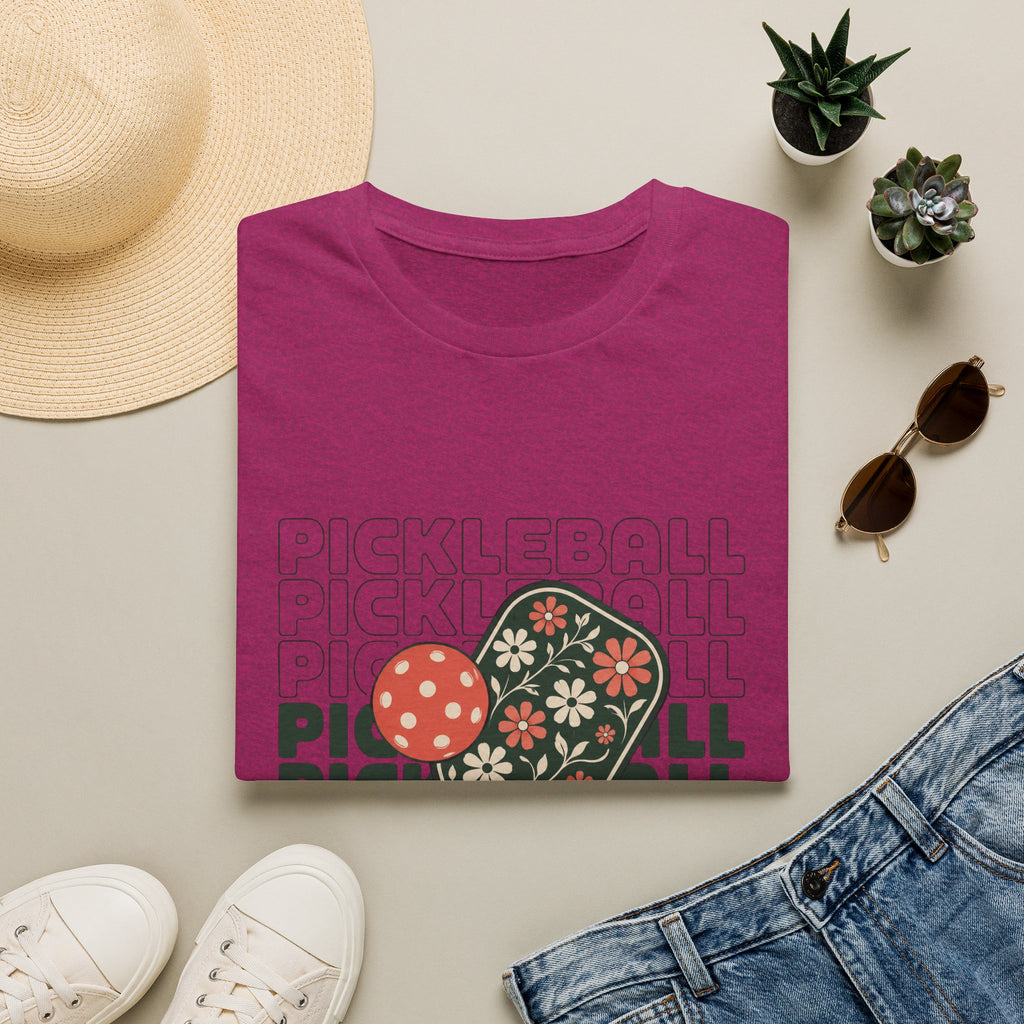Floral Pickleball Paddles T-Shirt
