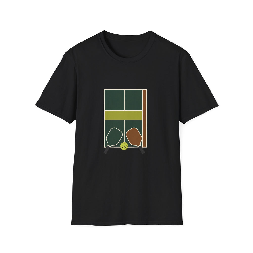 Pickleball Court Emblem T-Shirt
