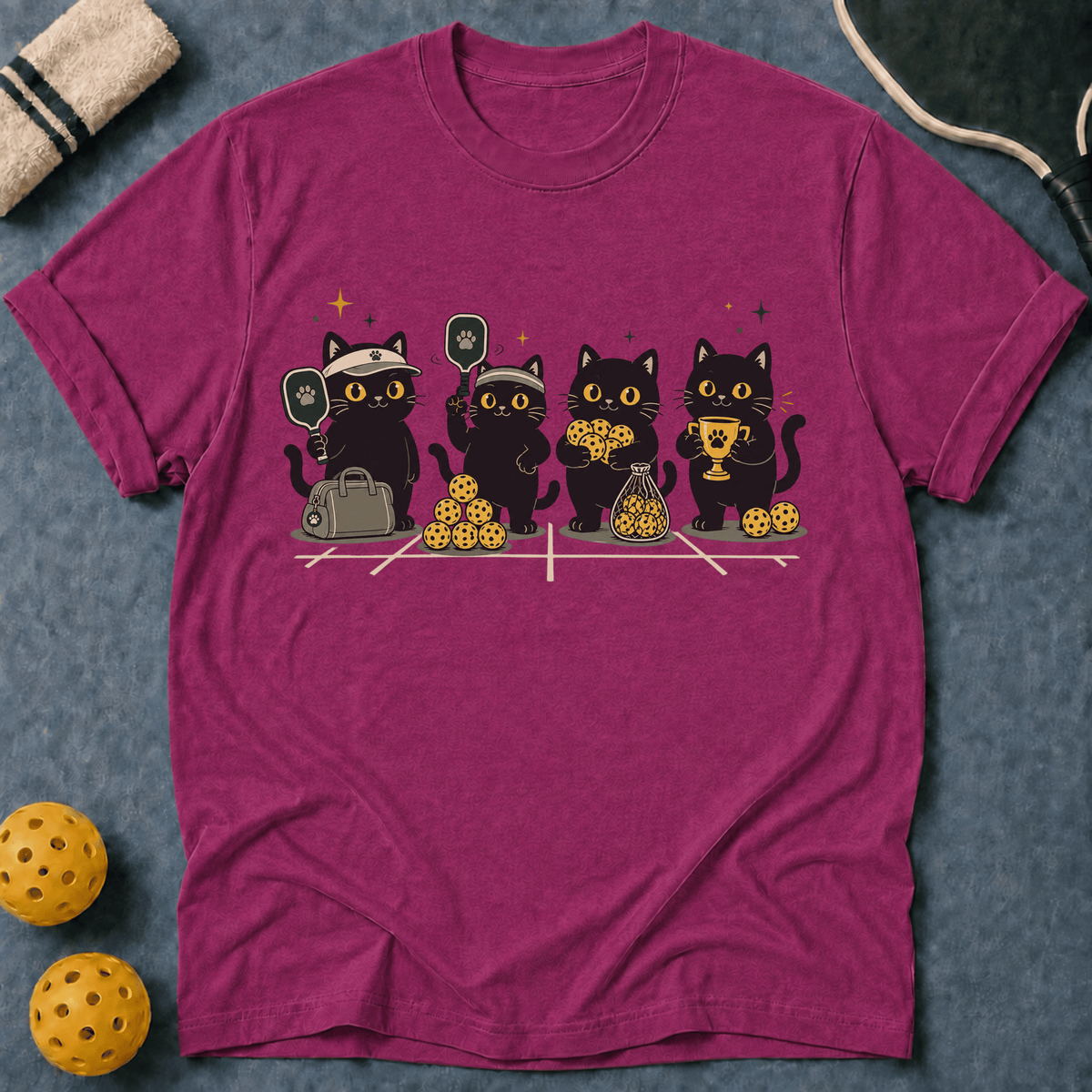 Four Black Cats T-Shirt