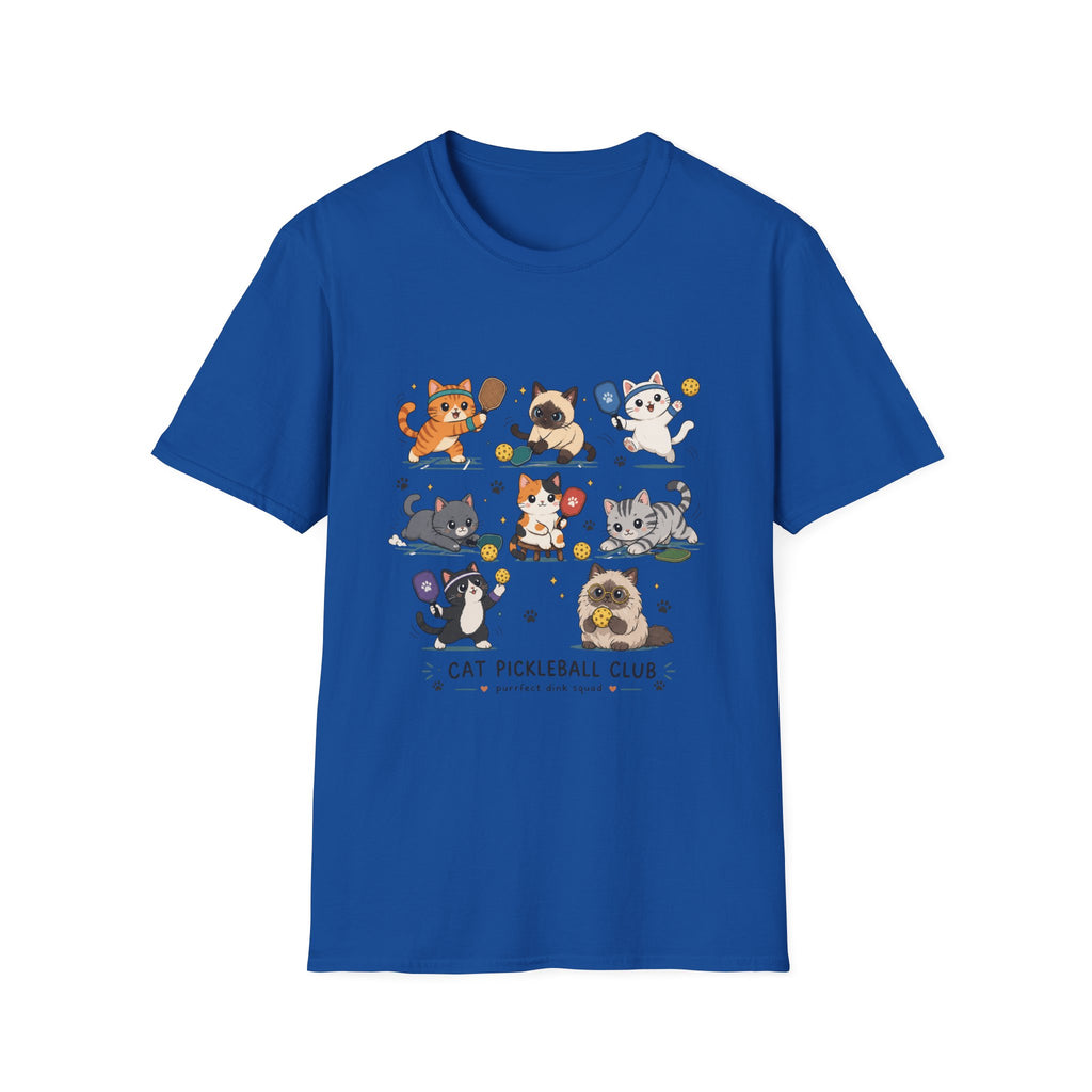 Kawaii Cat Pickleball Club T-Shirt