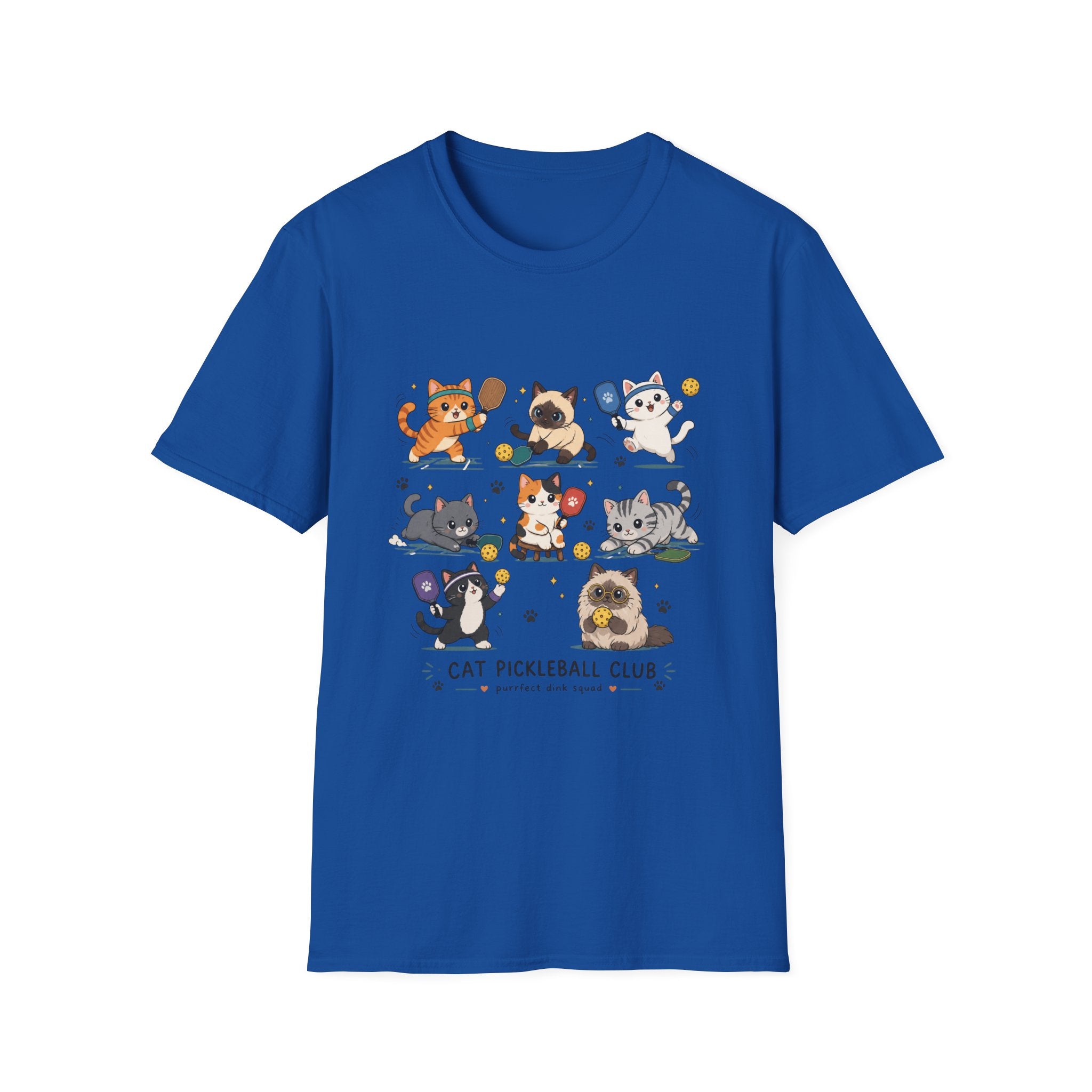 Kawaii Cat Pickleball Club T-Shirt