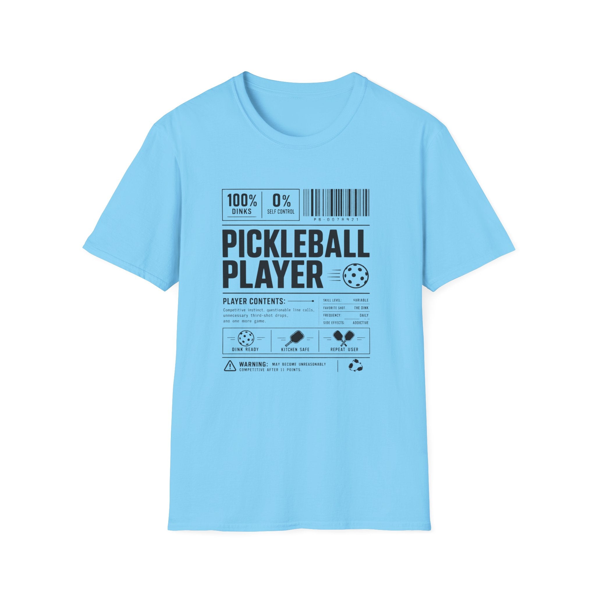 Pickleball Player Label T-Shirt