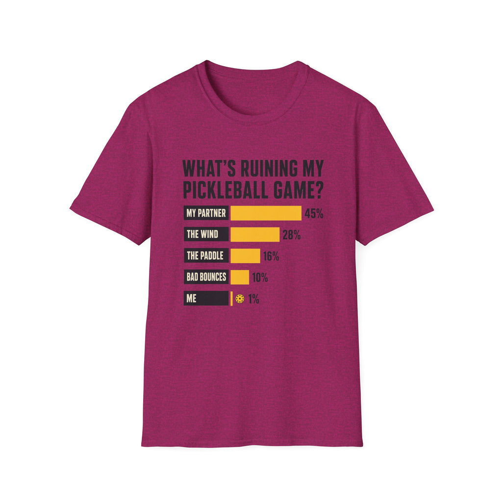 Pickleball Excuses Chart T-Shirt