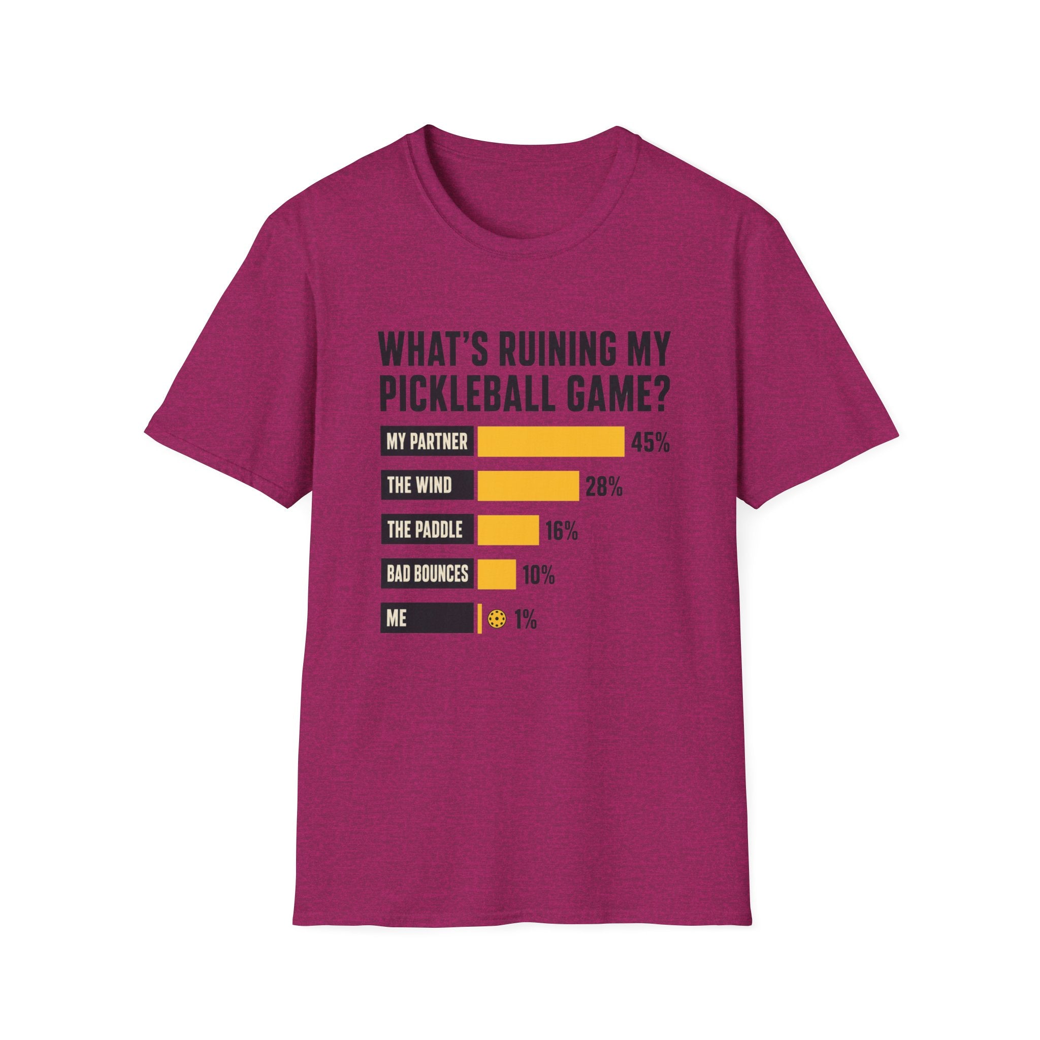 Pickleball Excuses Chart T-Shirt