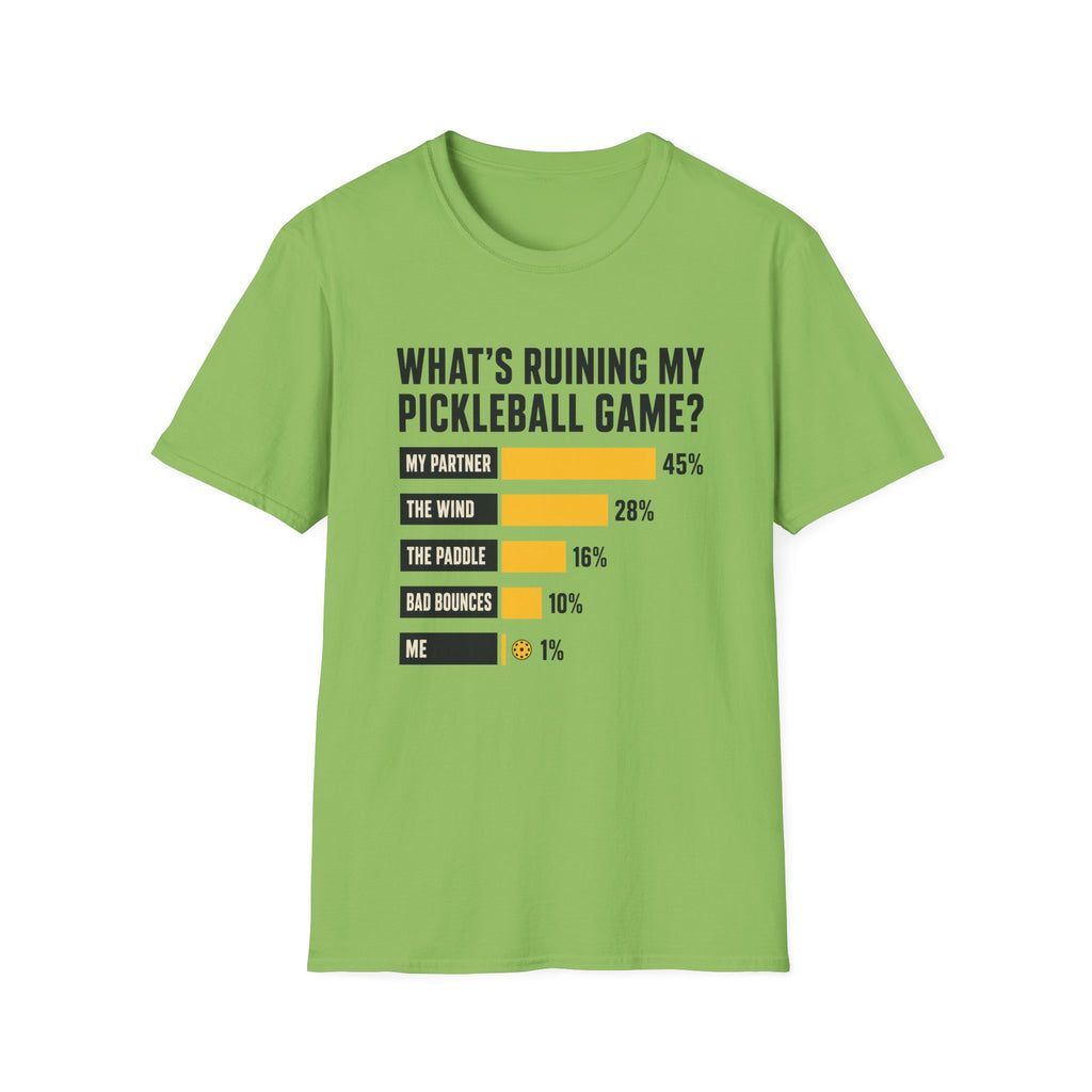 Pickleball Excuses Chart T-Shirt
