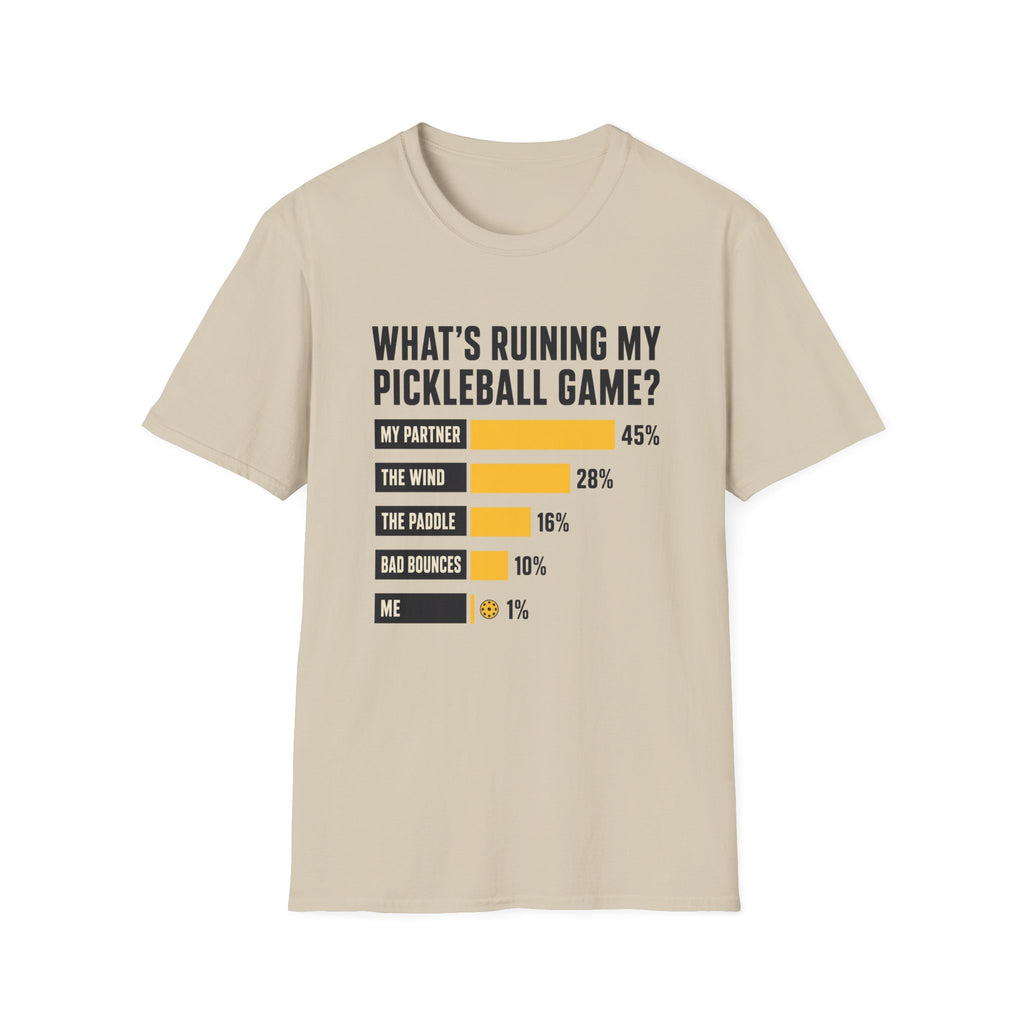 Pickleball Excuses Chart T-Shirt