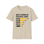 Pickleball Excuses Chart T-Shirt
