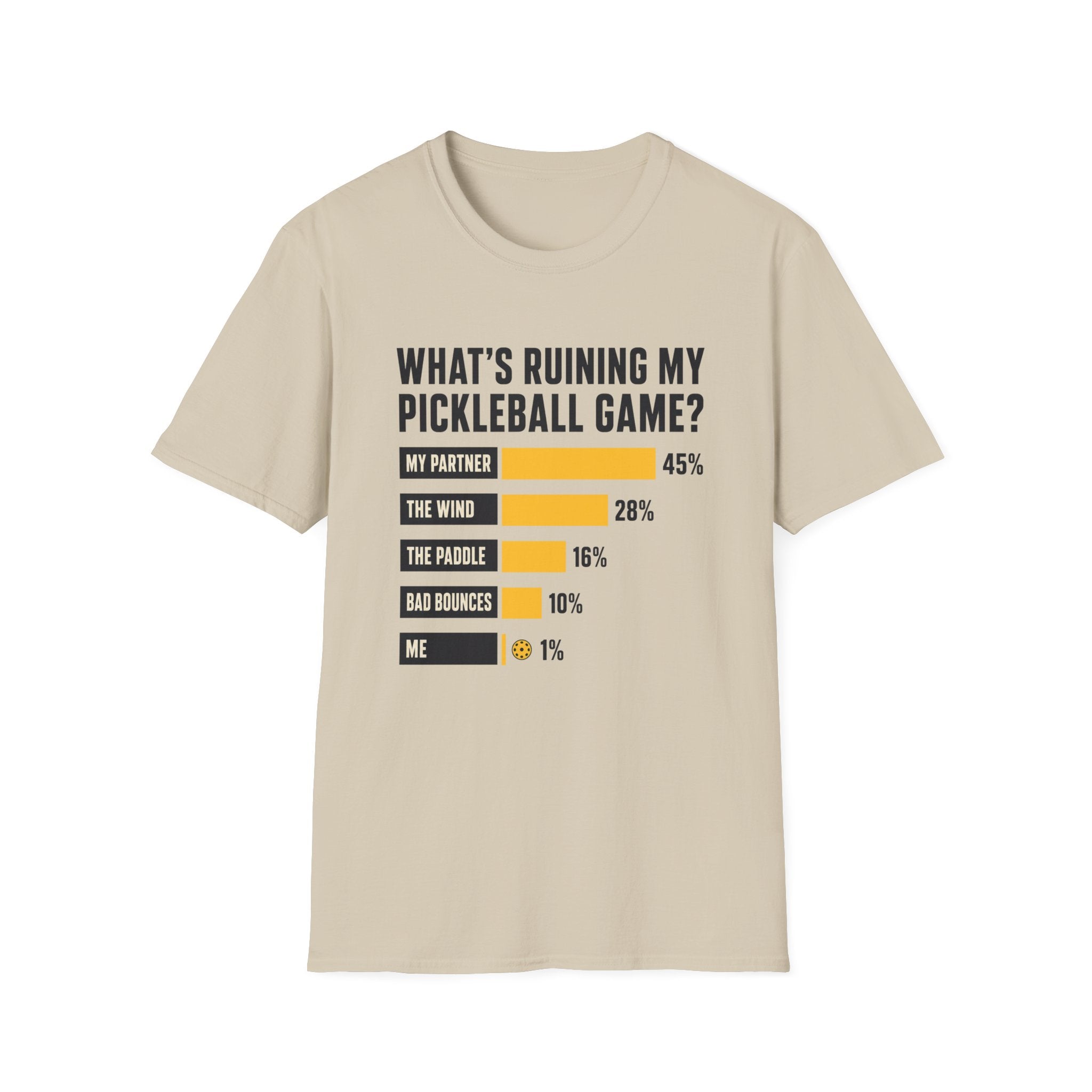 Pickleball Excuses Chart T-Shirt