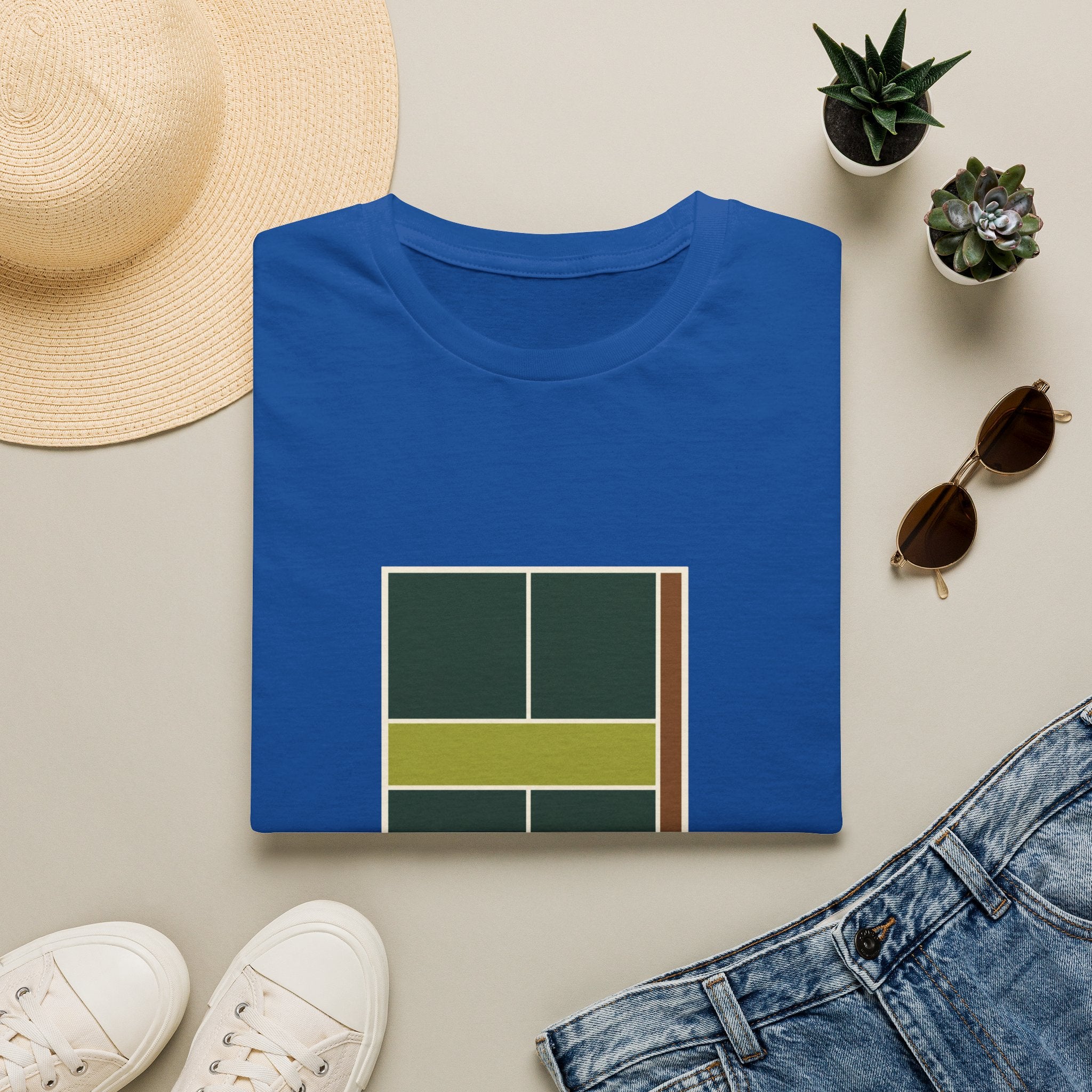 Pickleball Court Emblem T-Shirt