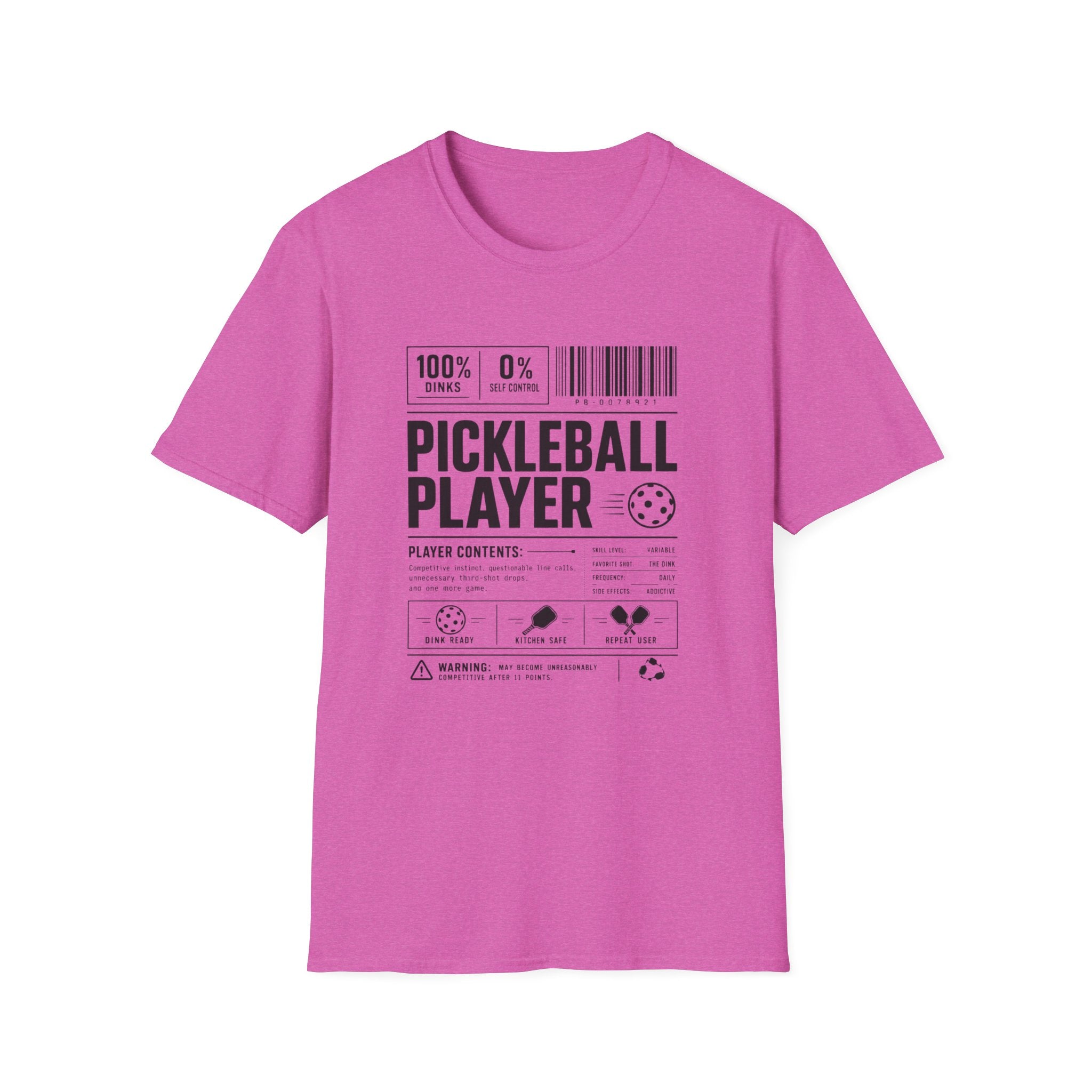 Pickleball Player Label T-Shirt