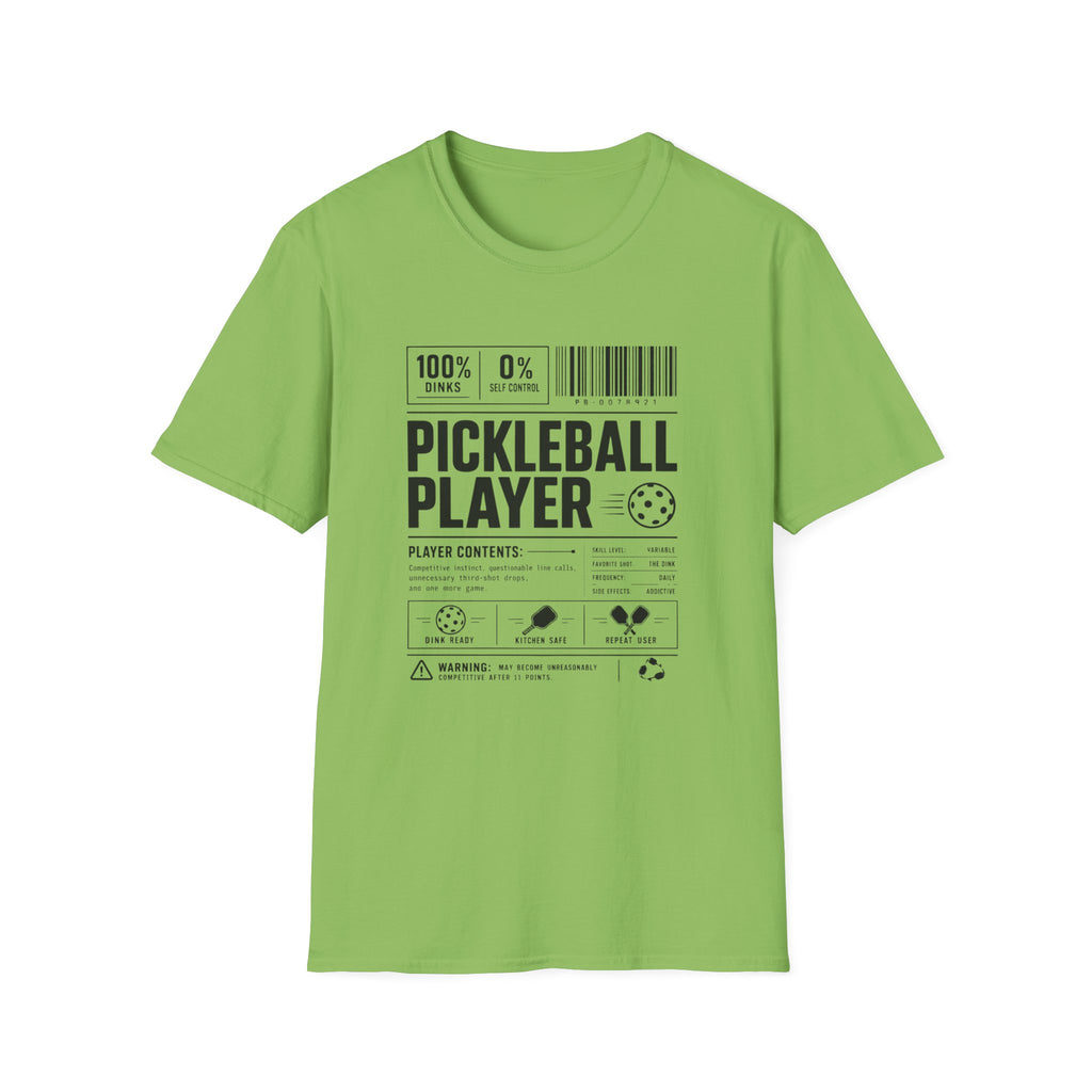 Pickleball Player Label T-Shirt