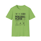 Pickleball Player Label T-Shirt