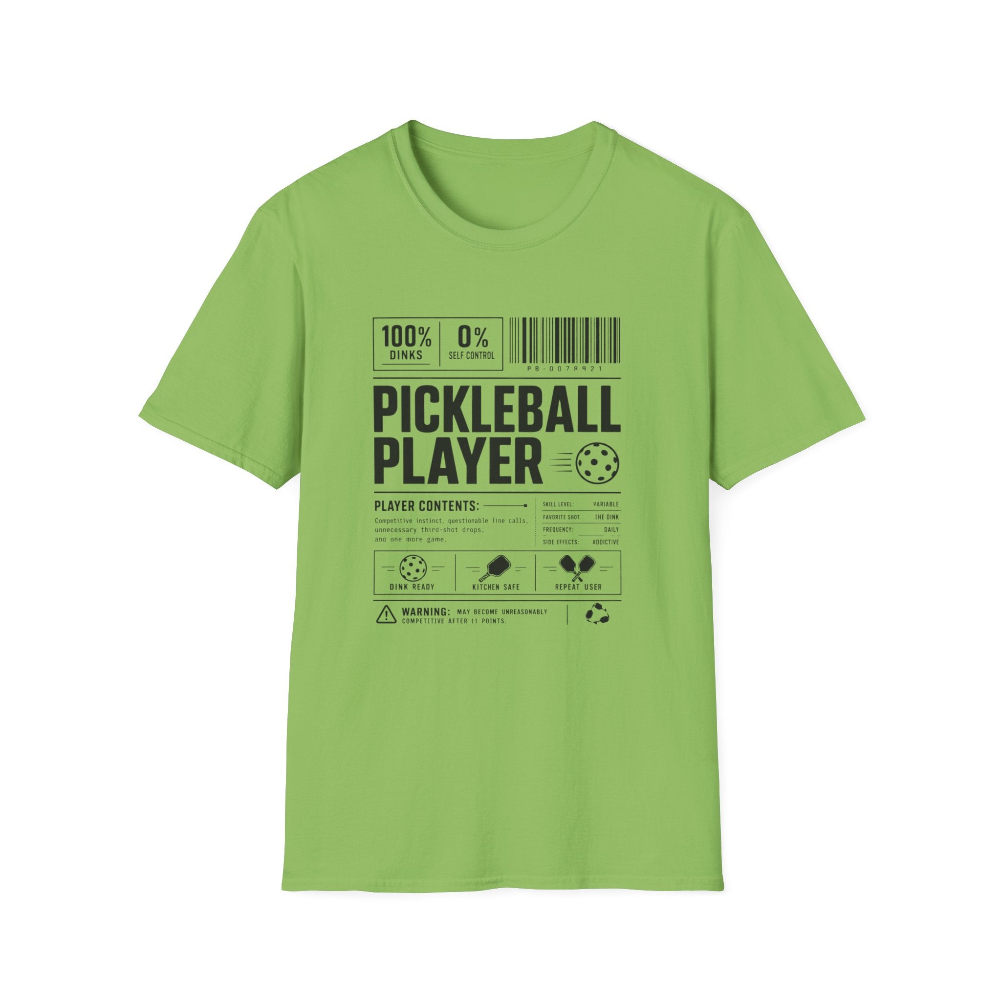 Pickleball Player Label T-Shirt