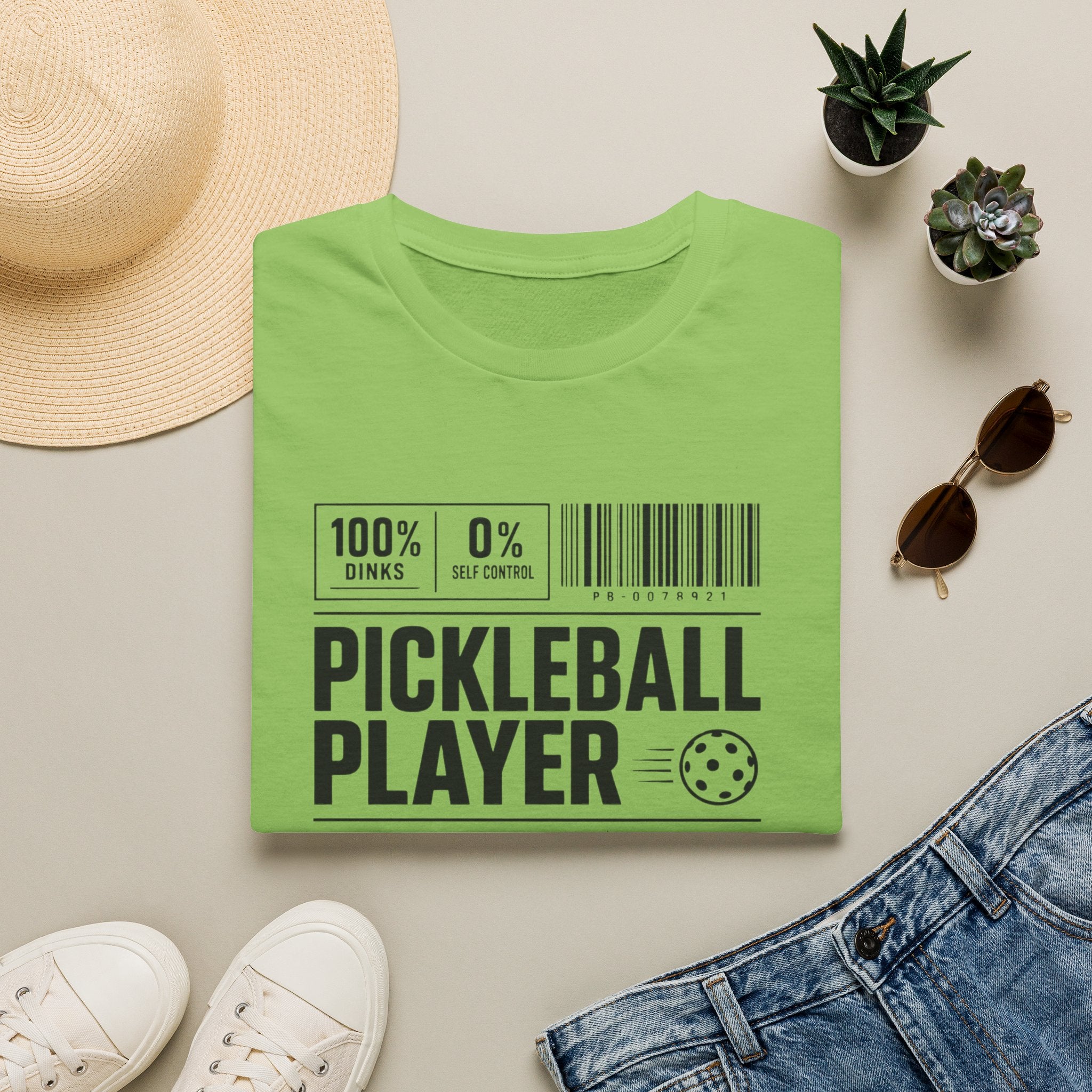 Pickleball Player Label T-Shirt