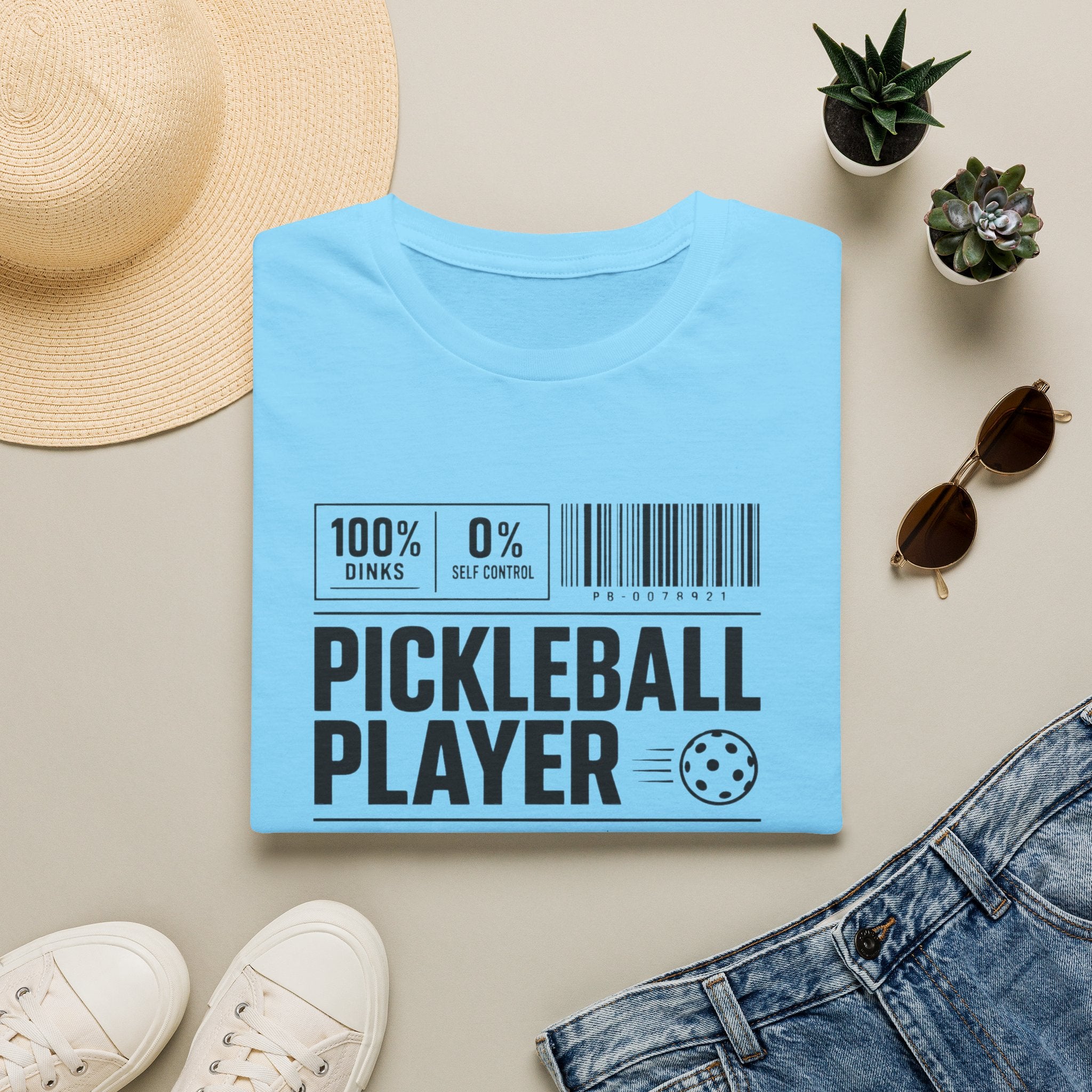 Pickleball Player Label T-Shirt