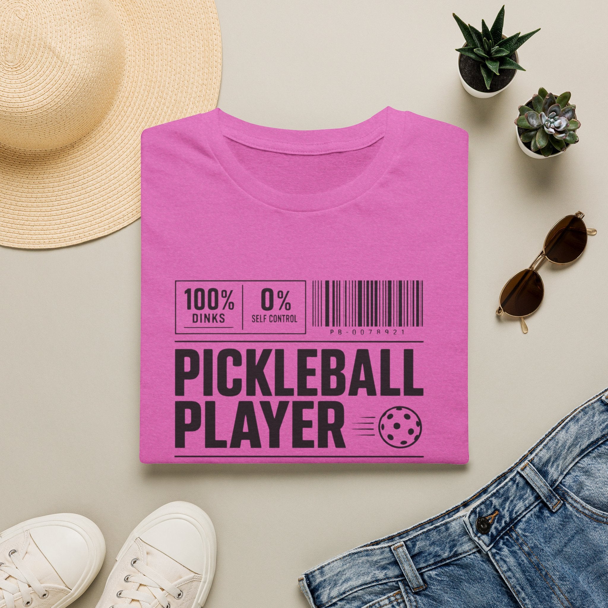 Pickleball Player Label T-Shirt