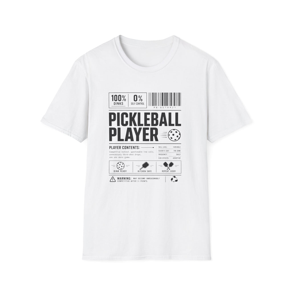 Pickleball Player Label T-Shirt