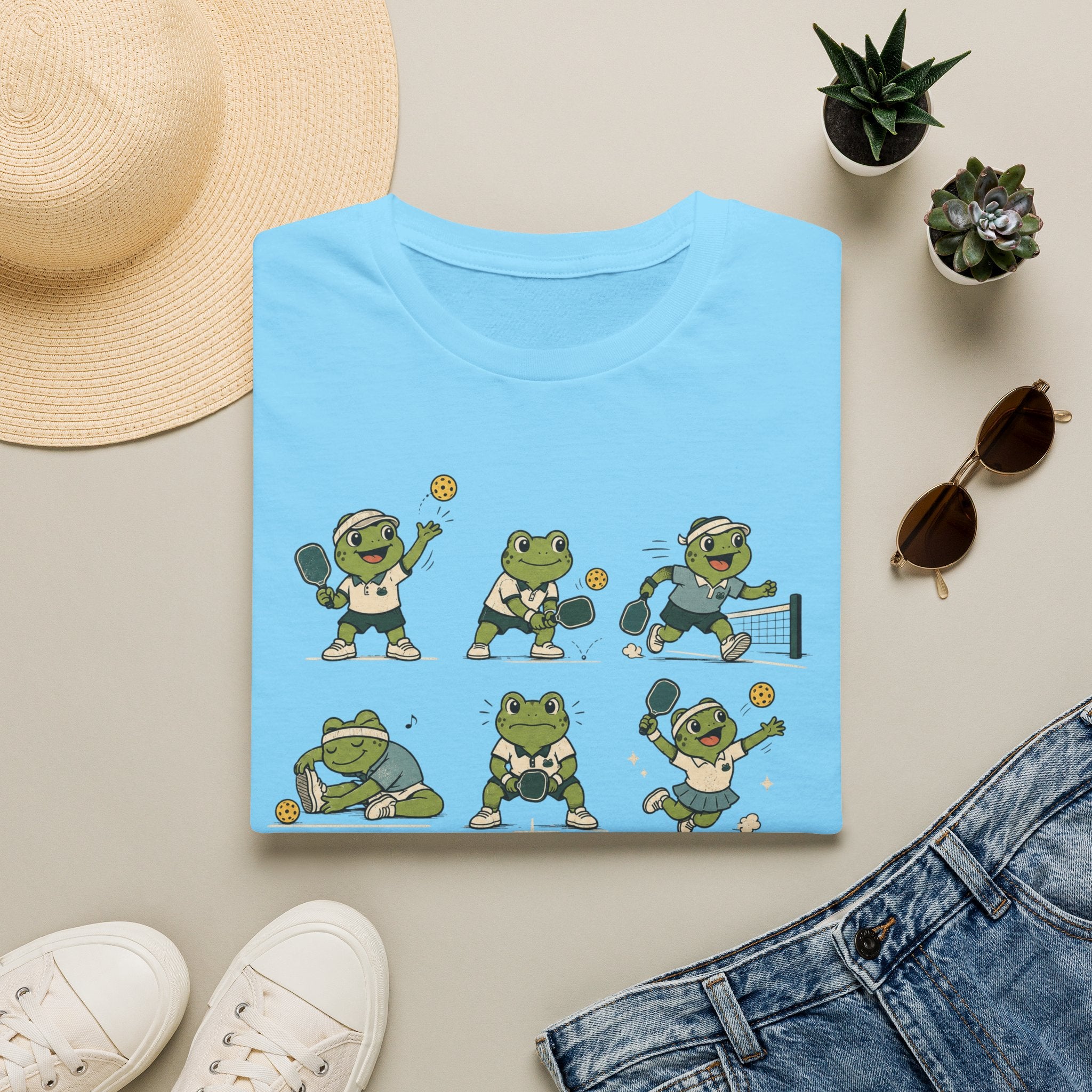 Frogs Playing Pickleball T-Shirt