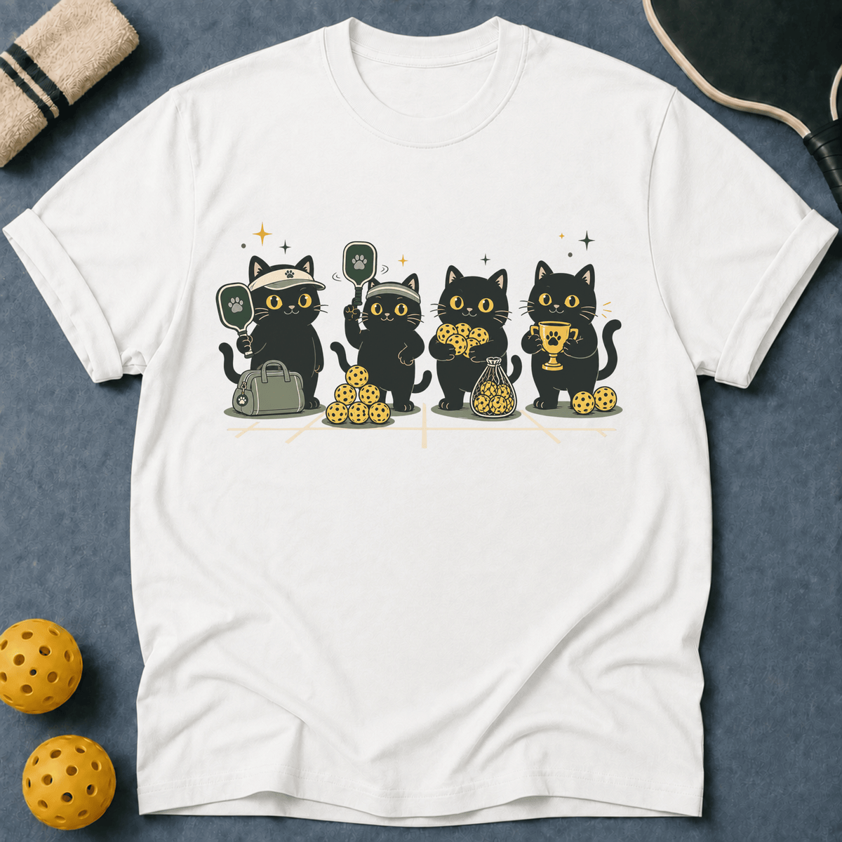 Four Black Cats T-Shirt