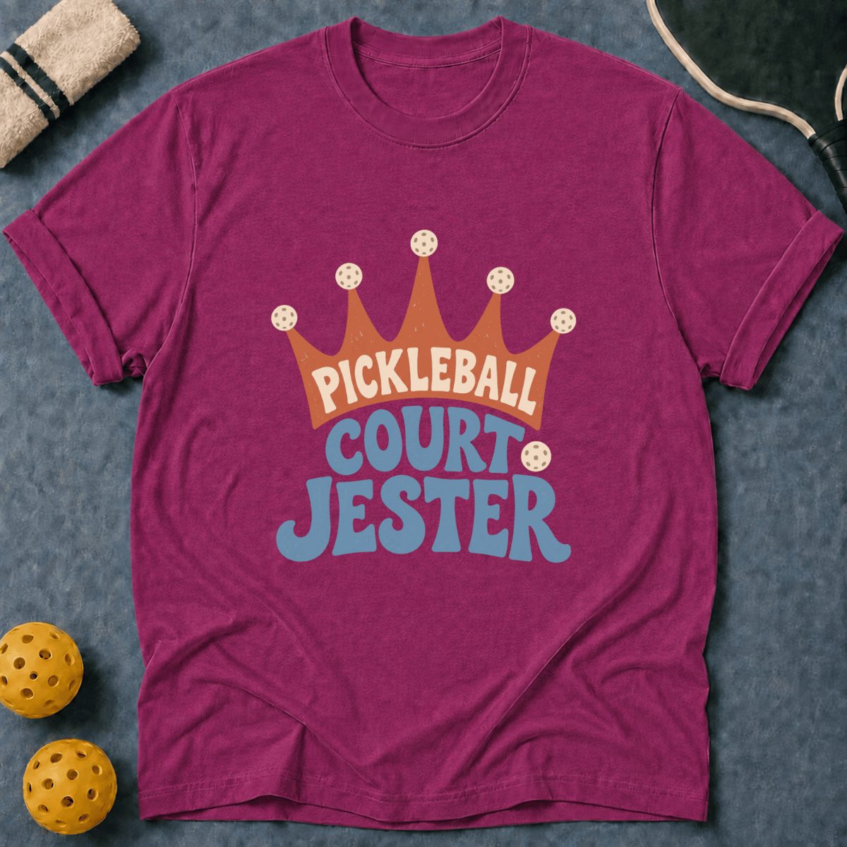 Pickleball Court Jester T-Shirt