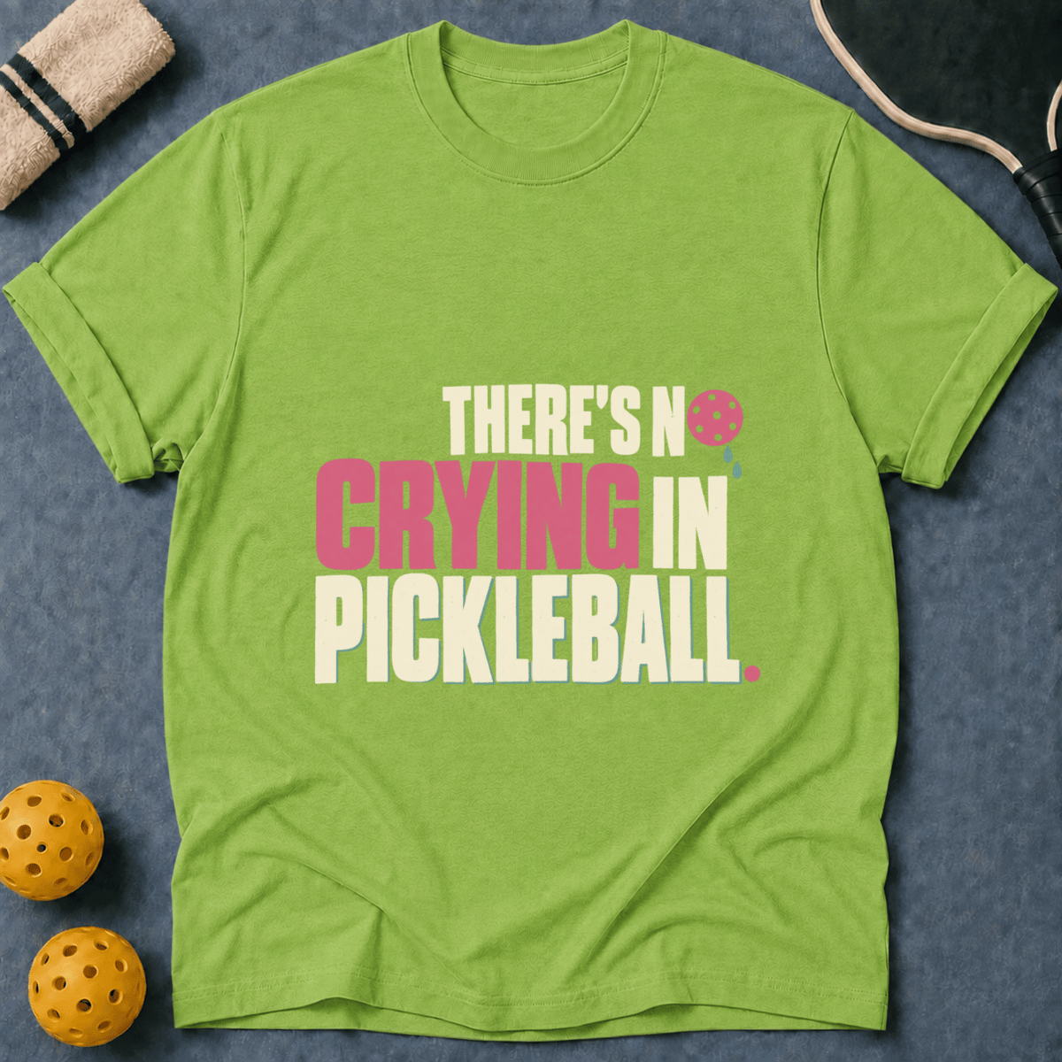 There's No Crying in Pickleball T-Shirt