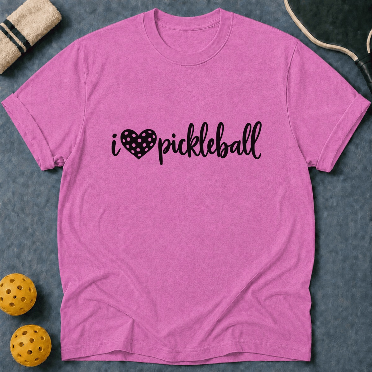 I Love Pickleball Retro T-Shirt