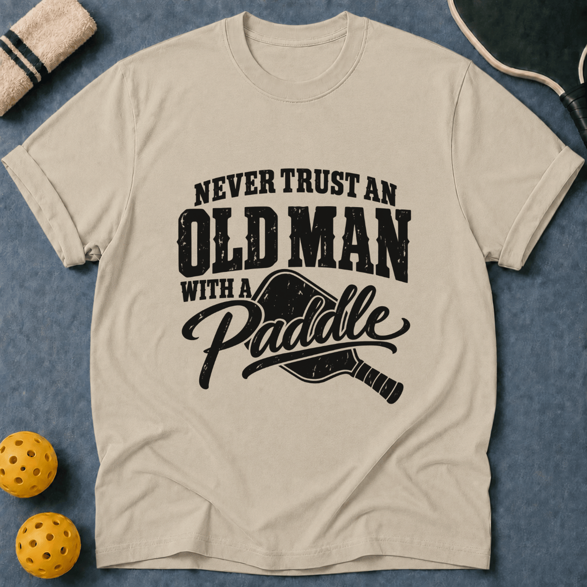 Old Man With A Paddle T-Shirt