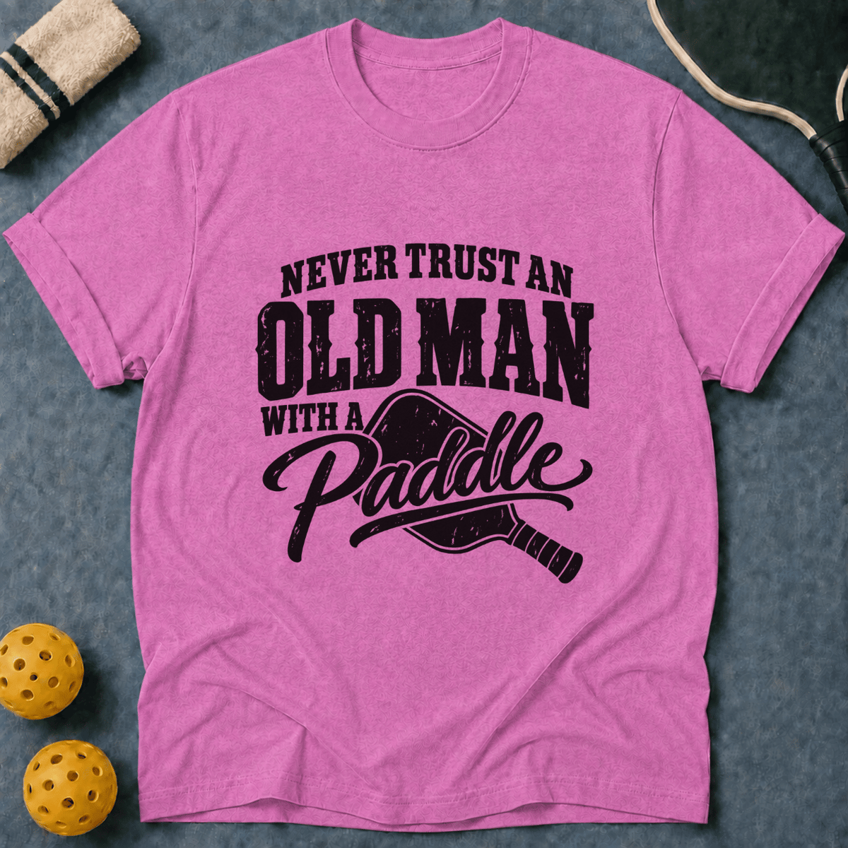 Old Man With A Paddle T-Shirt
