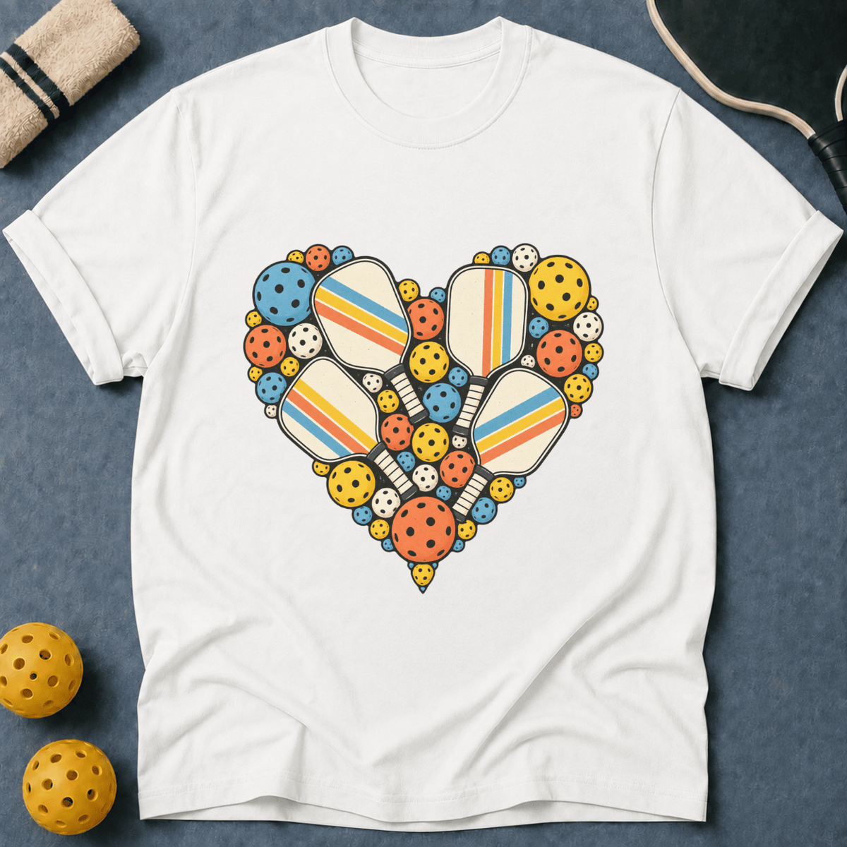 Paddles And Balls Heart T-Shirt