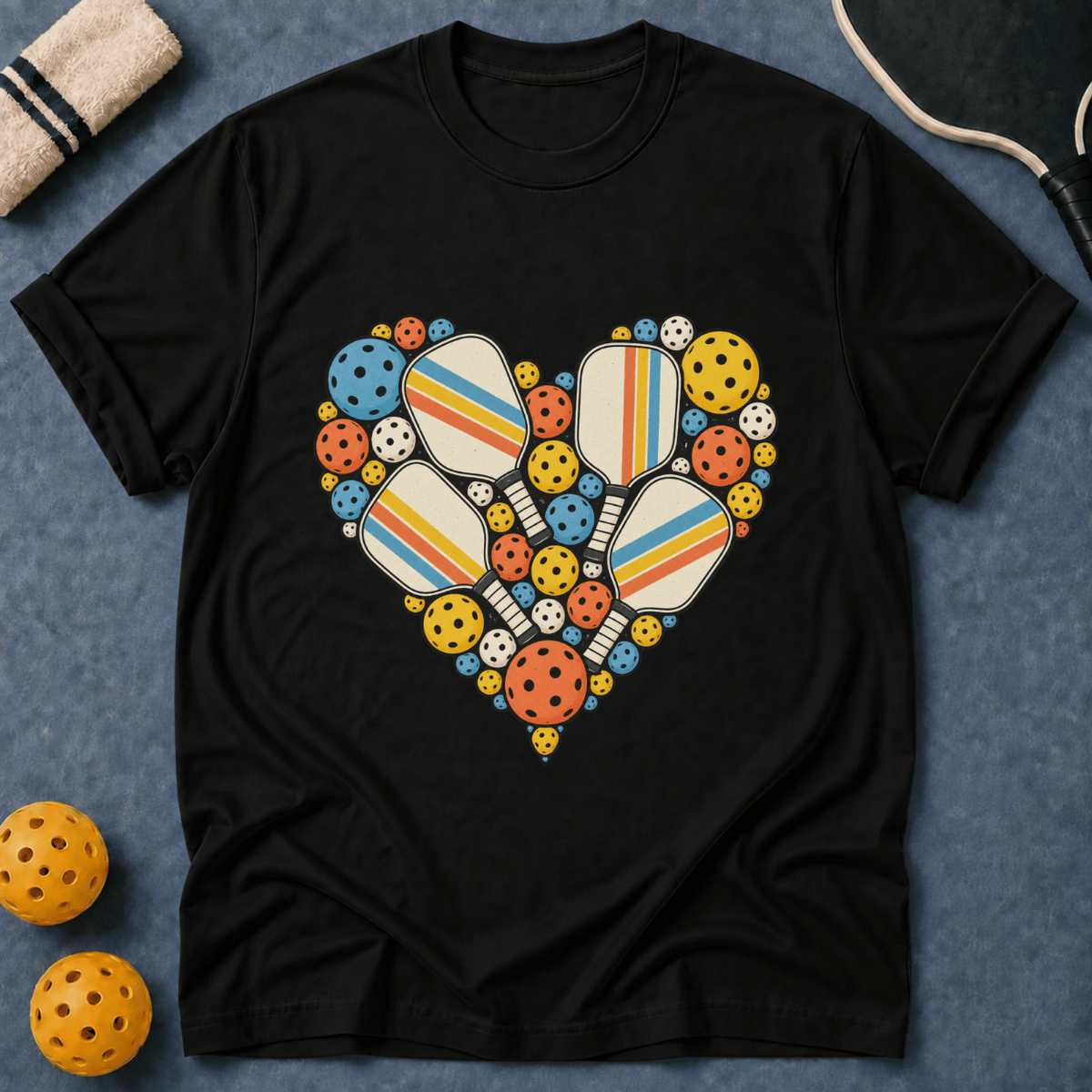Paddles And Balls Heart T-Shirt