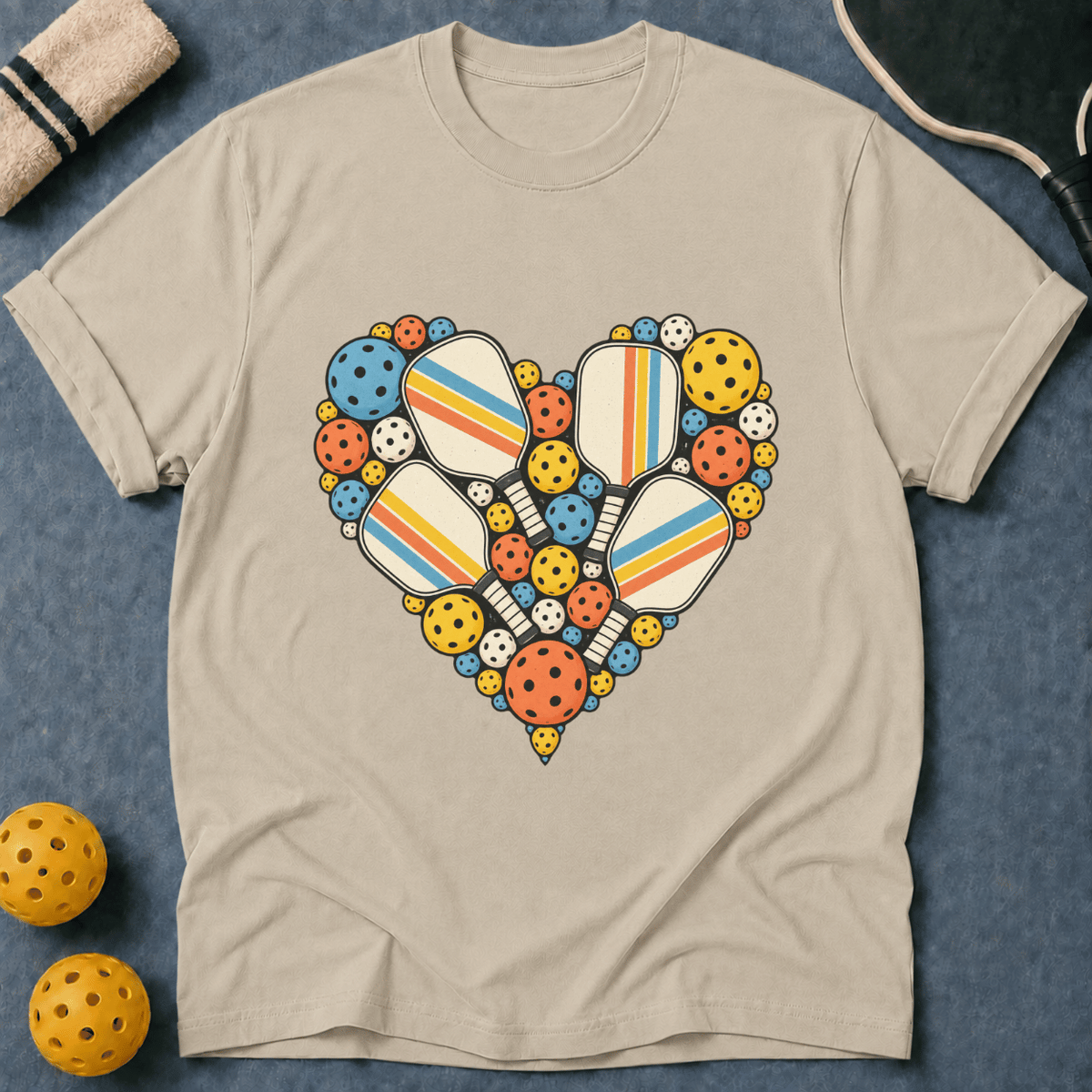 Paddles And Balls Heart T-Shirt