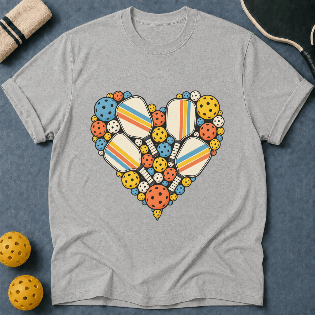 Paddles And Balls Heart T-Shirt