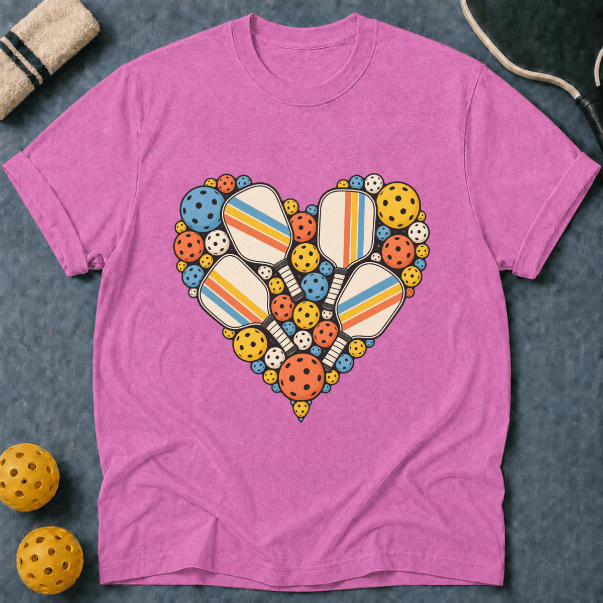 Paddles And Balls Heart T-Shirt