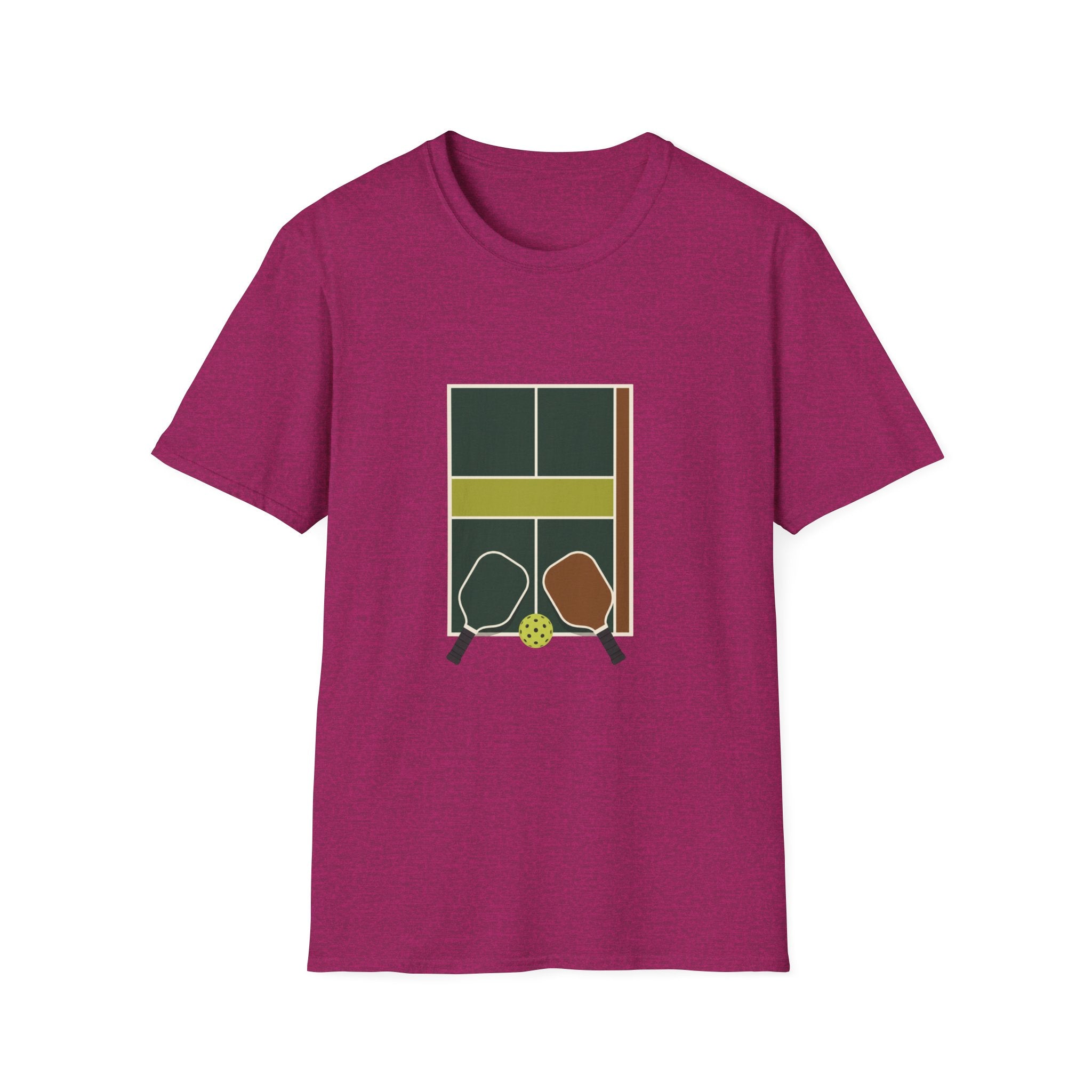Pickleball Court Emblem T-Shirt