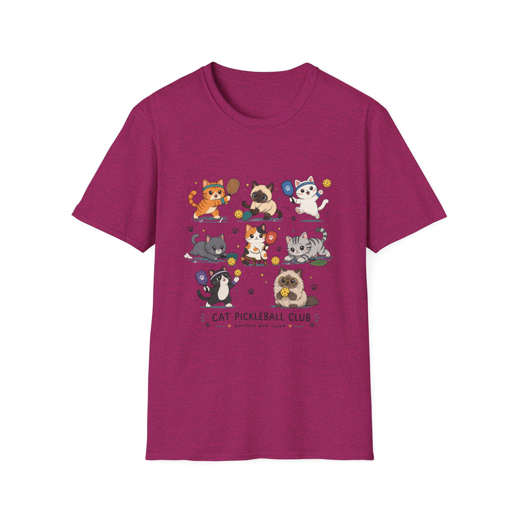 Kawaii Cat Pickleball Club T-Shirt
