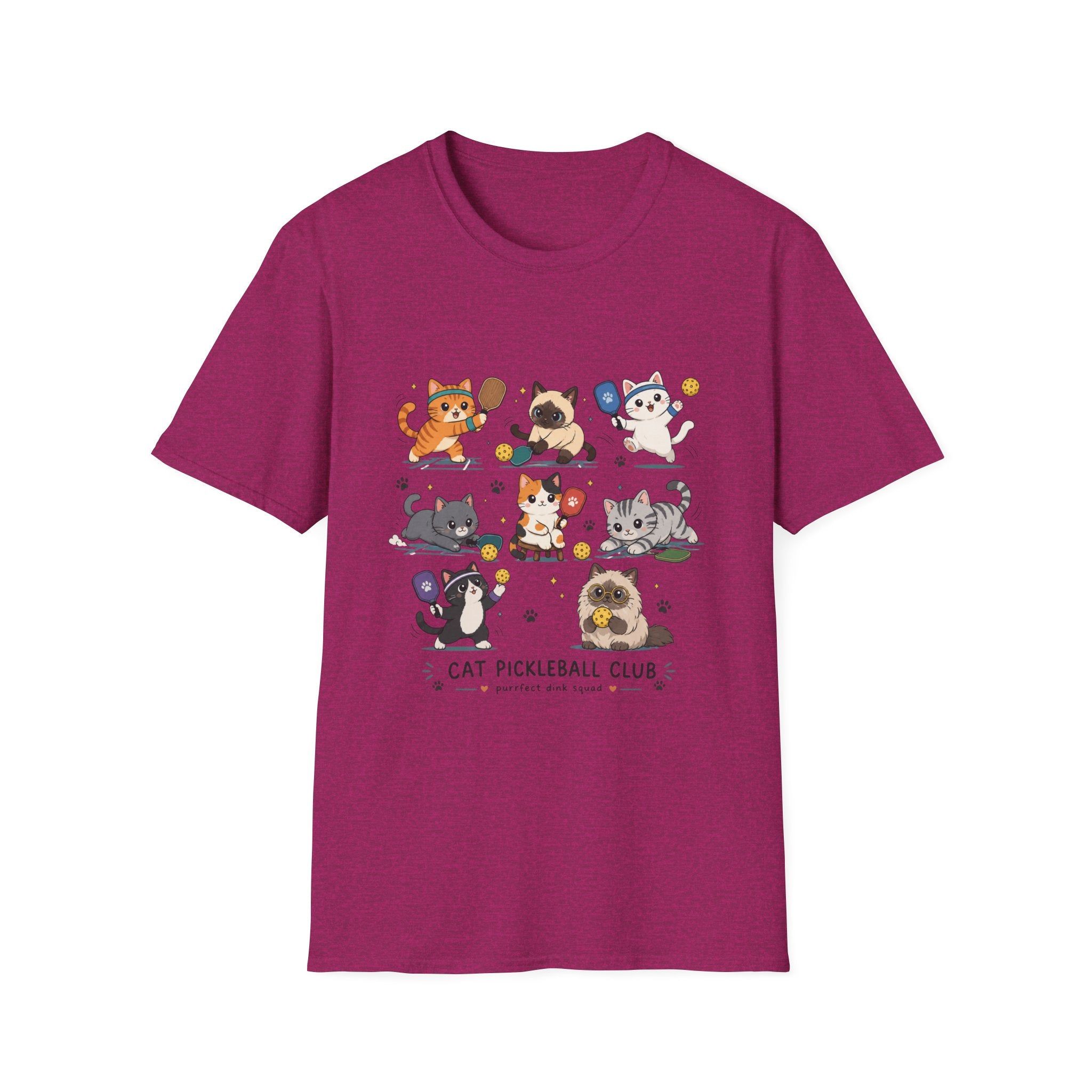 Kawaii Cat Pickleball Club T-Shirt