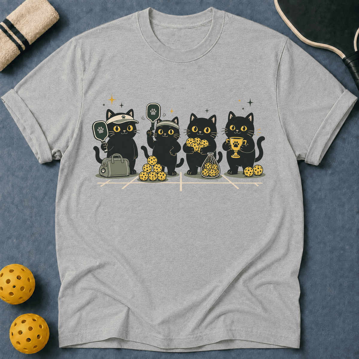 Four Black Cats T-Shirt