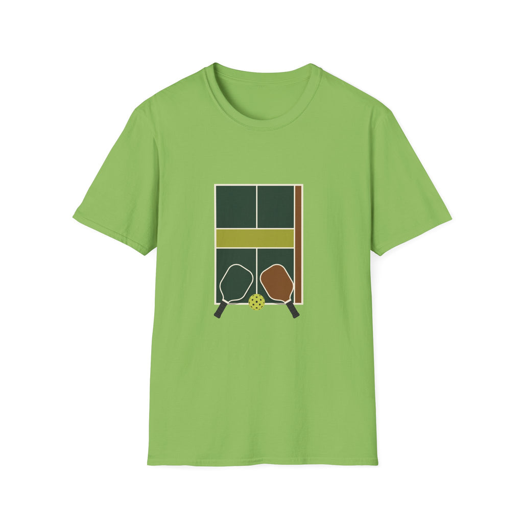 Pickleball Court Emblem T-Shirt