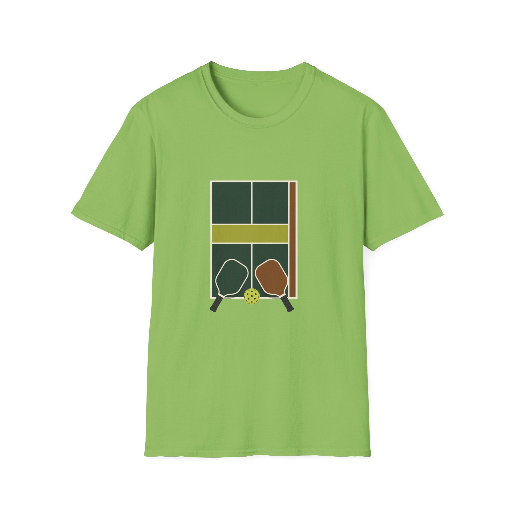 Pickleball Court Emblem T-Shirt