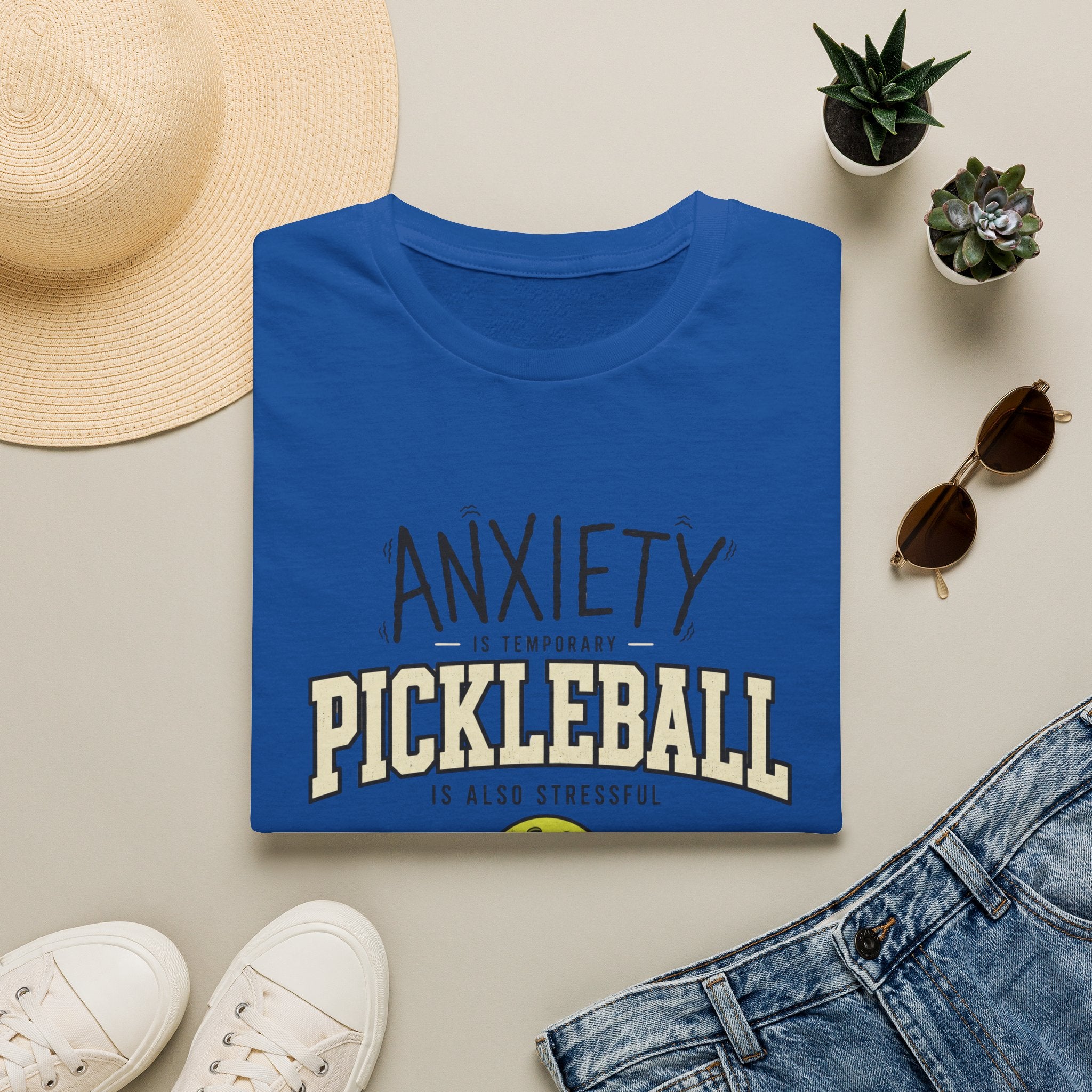 Pickleball Cures My Anxiety T-Shirt