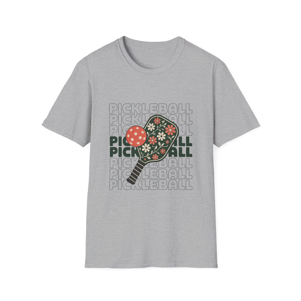 Floral Pickleball Paddles T-Shirt