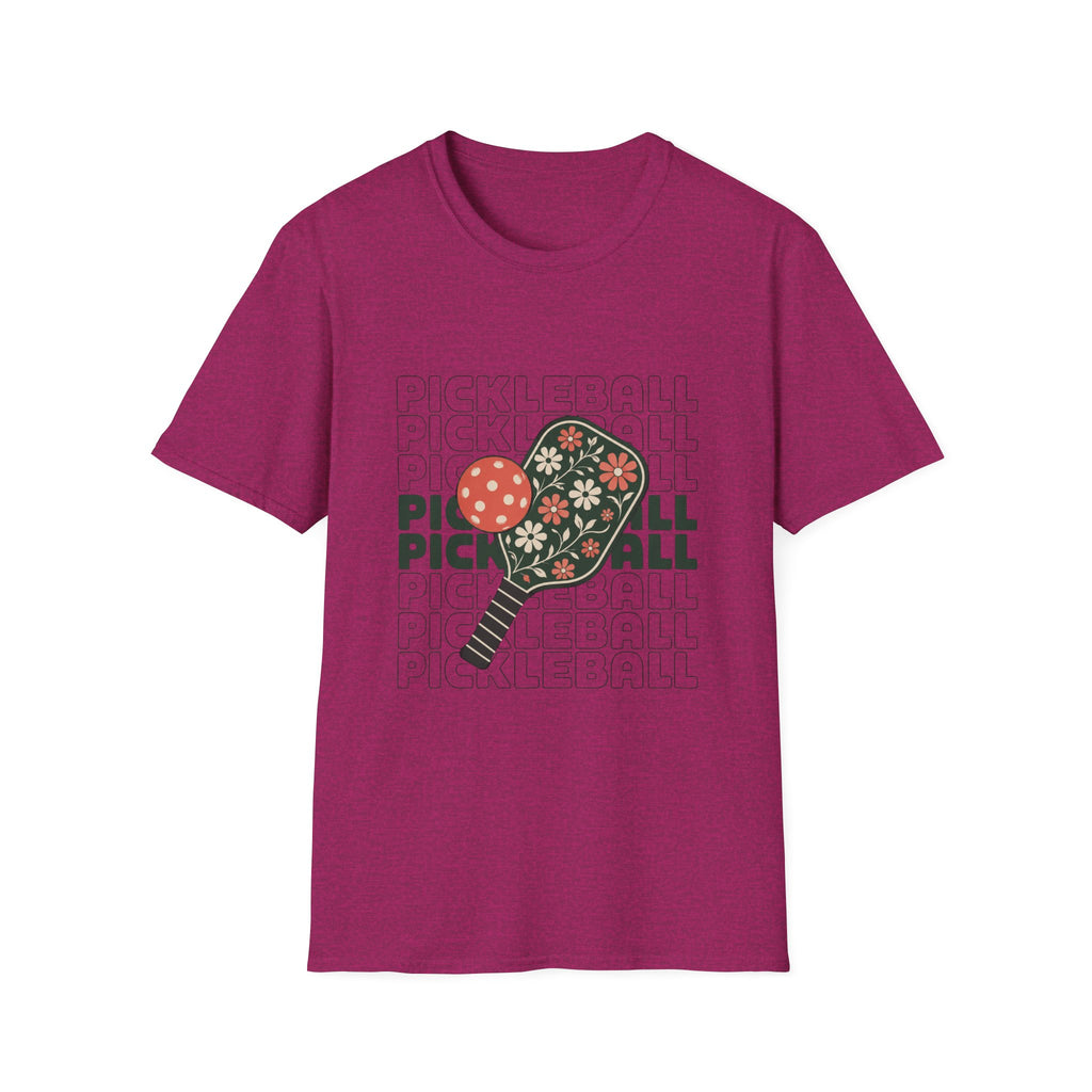 Floral Pickleball Paddles T-Shirt