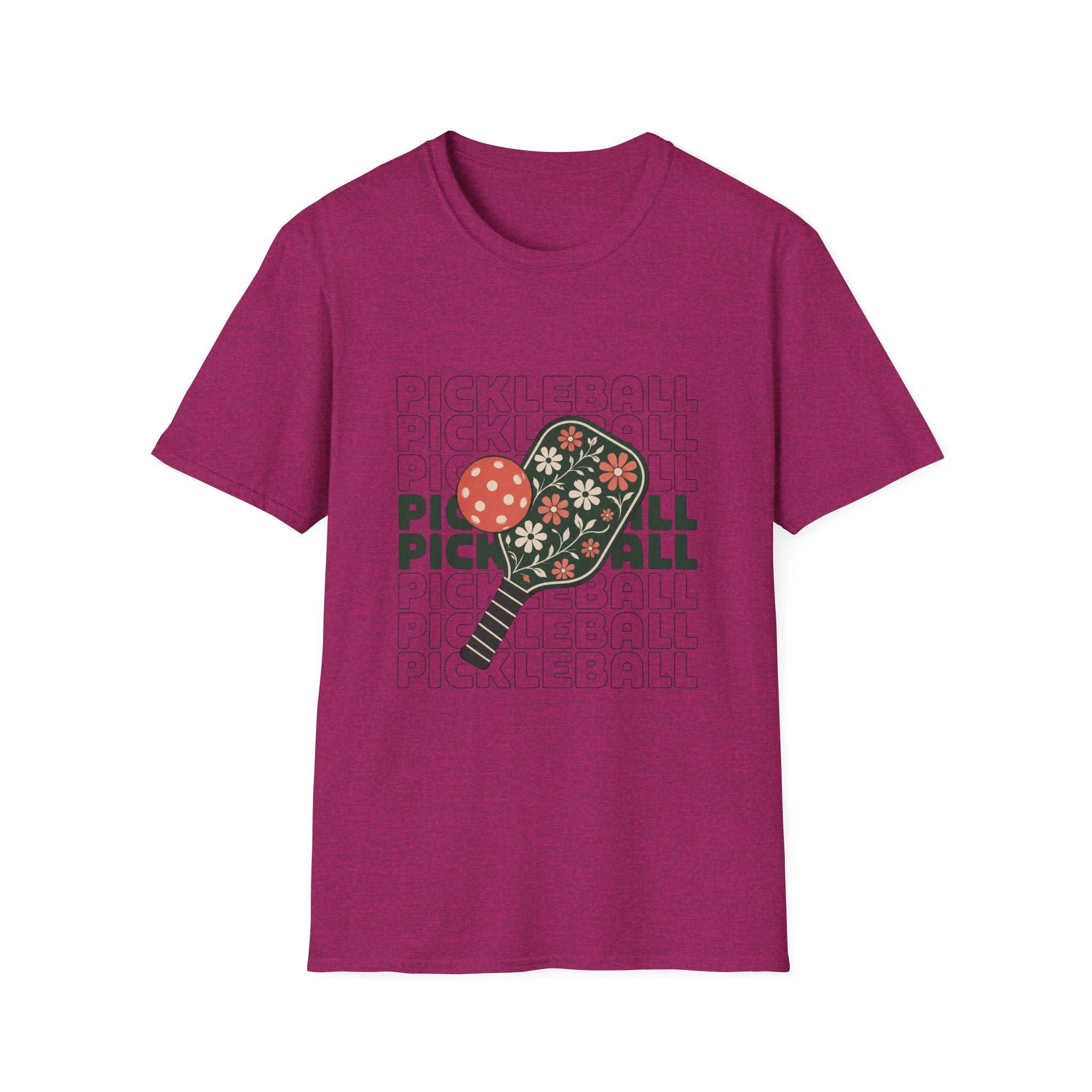 Floral Pickleball Paddles T-Shirt